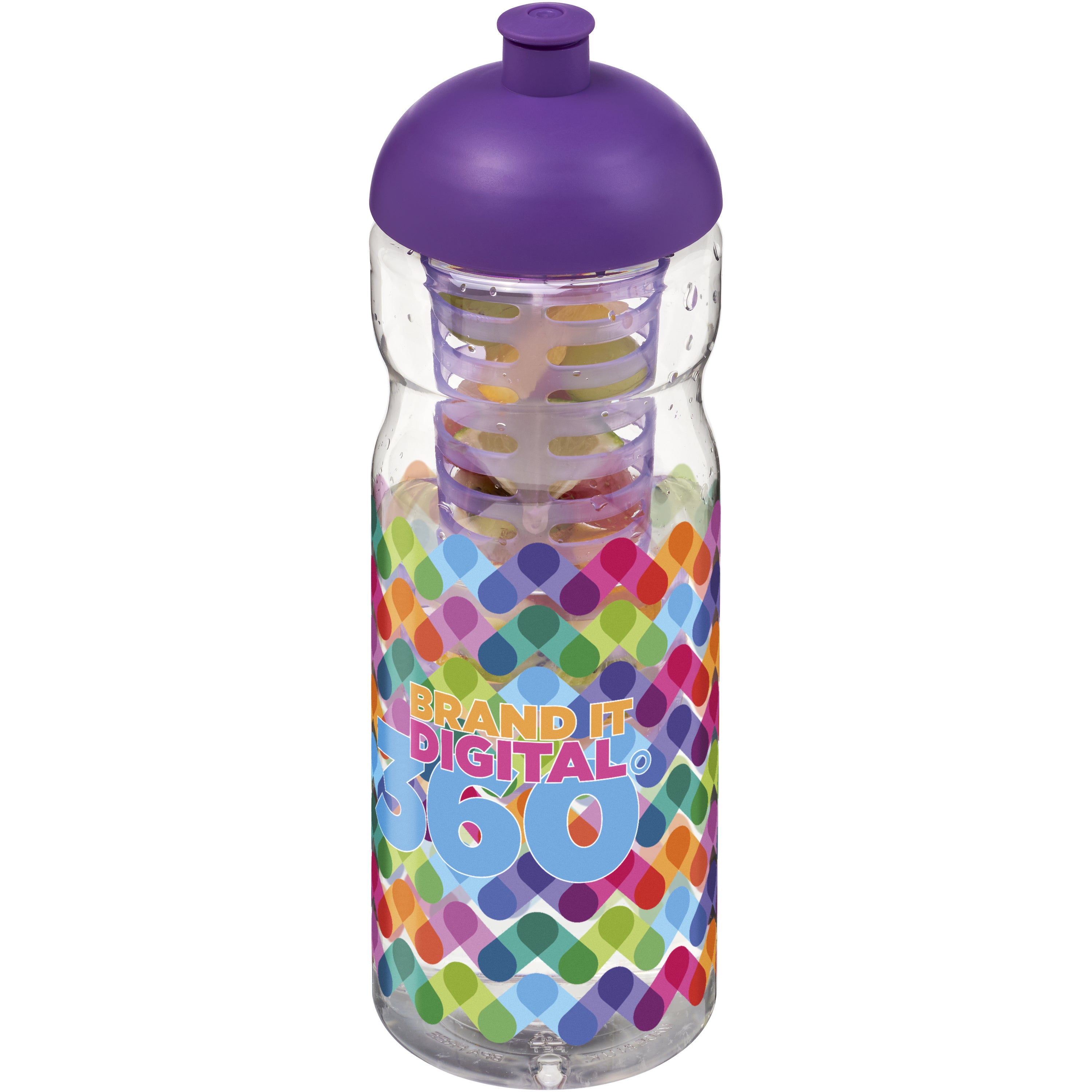 Dome Lid Sports Water Bottle and Infuser