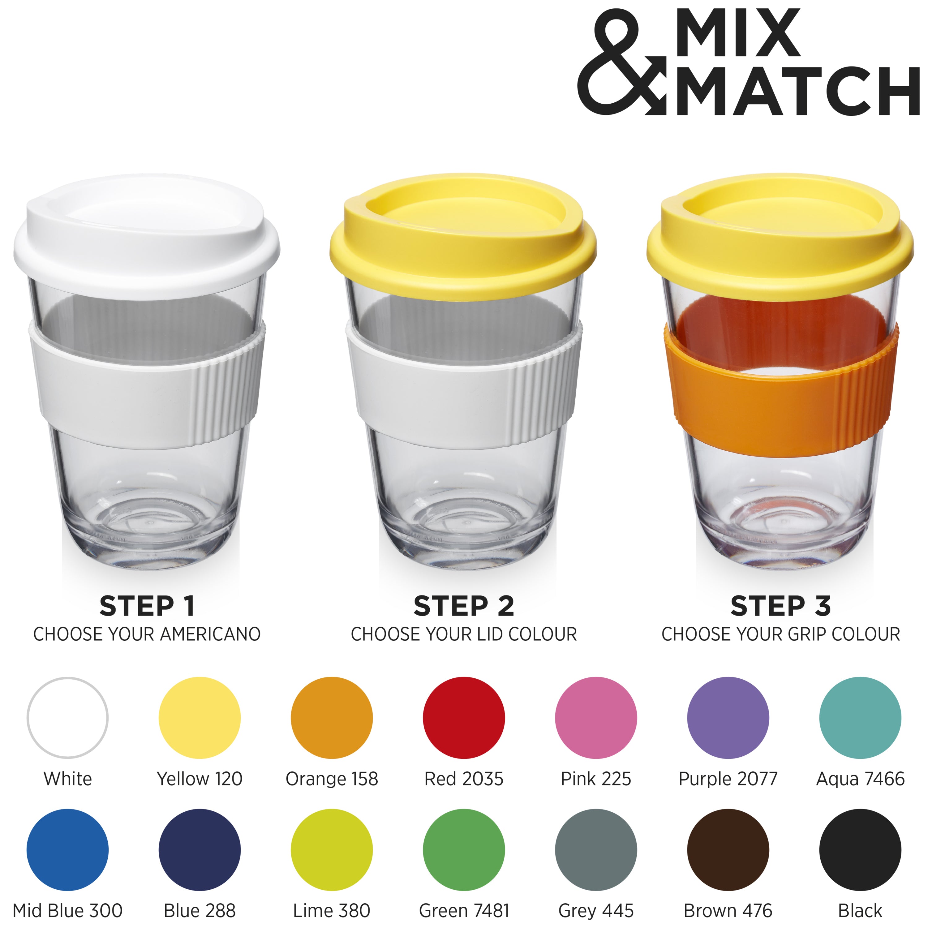 Americano Cortado 300ml Tumbler with Grip
