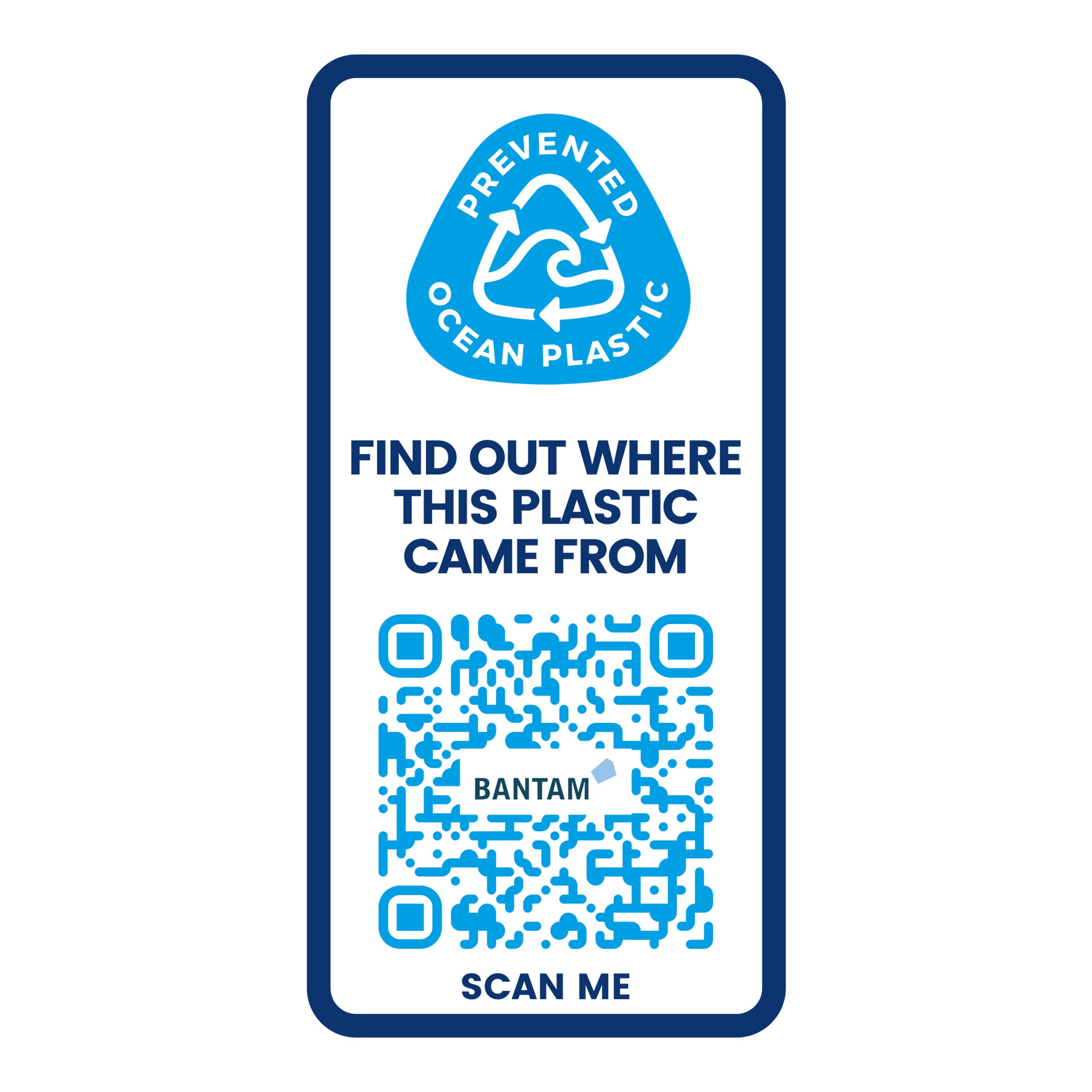 1L Prevented Ocean Plastic Water Bottle