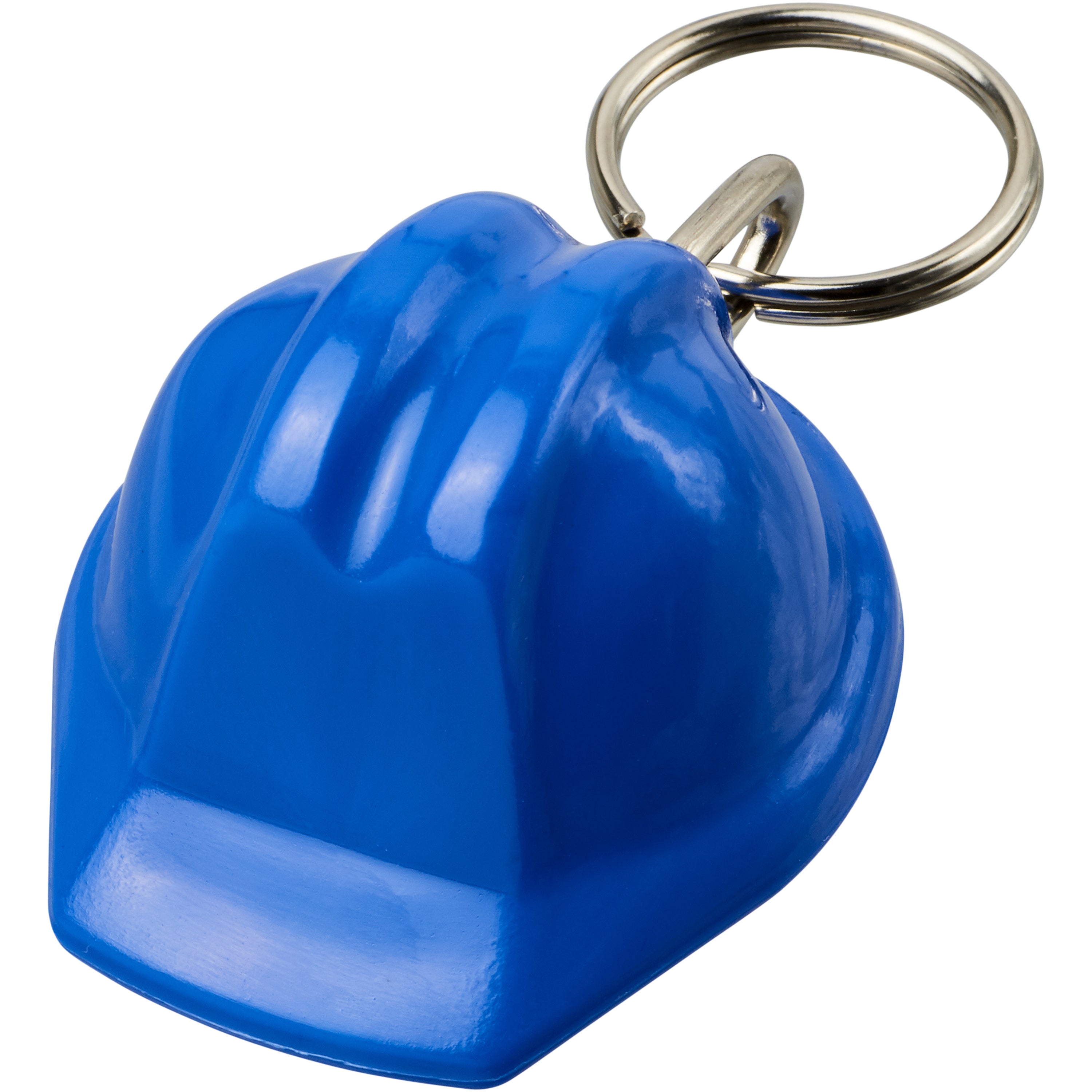 Hard Hat Shaped Recycled Plastic Keyring