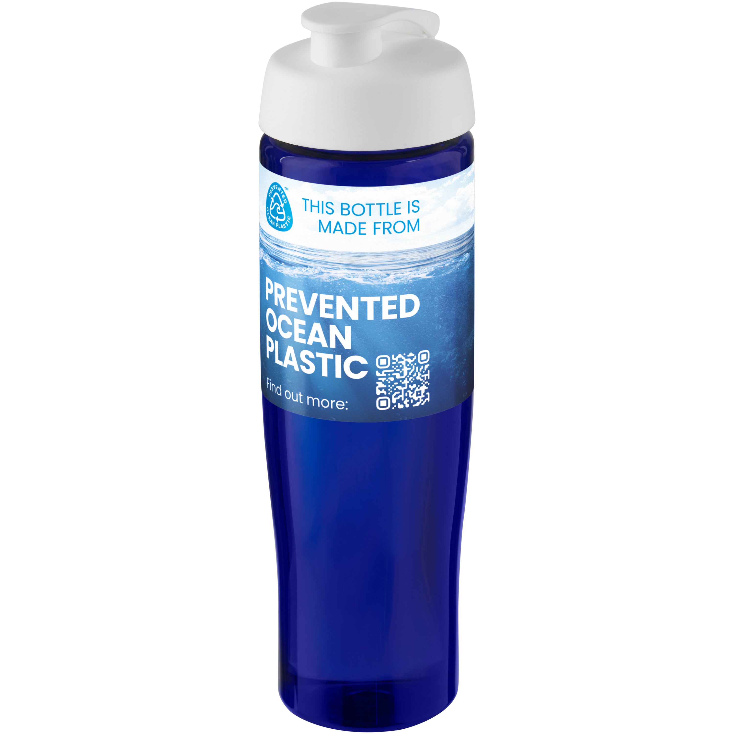 Tempo 700ml Recycled Plastic Flip Water Bottle