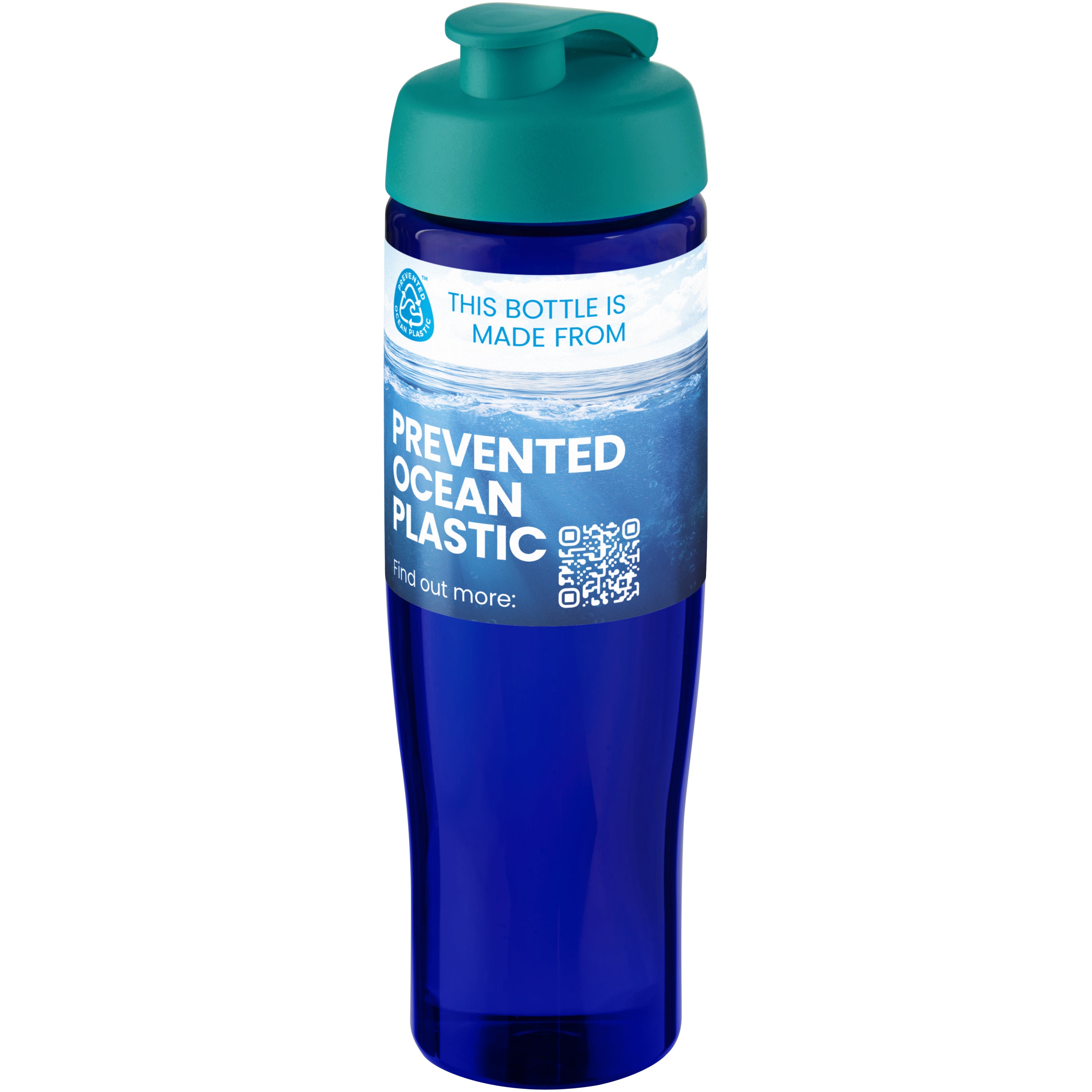 Tempo 700ml Recycled Plastic Flip Water Bottle