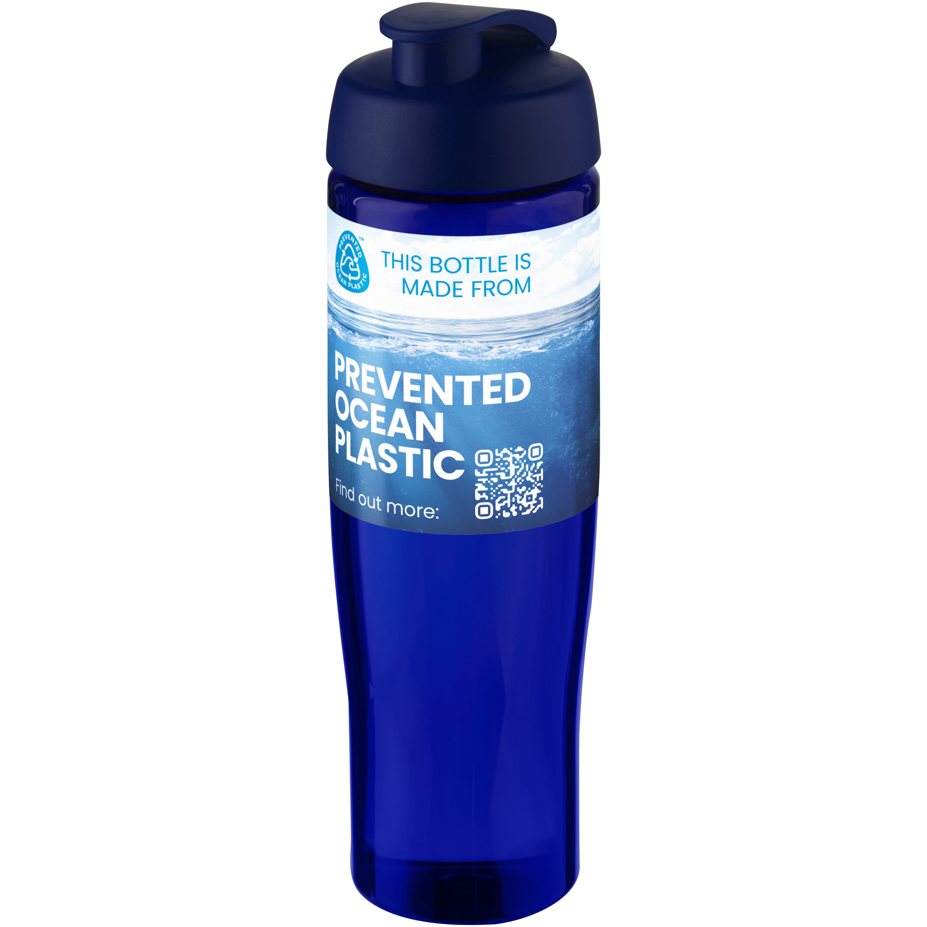 Tempo 700ml Recycled Plastic Flip Water Bottle