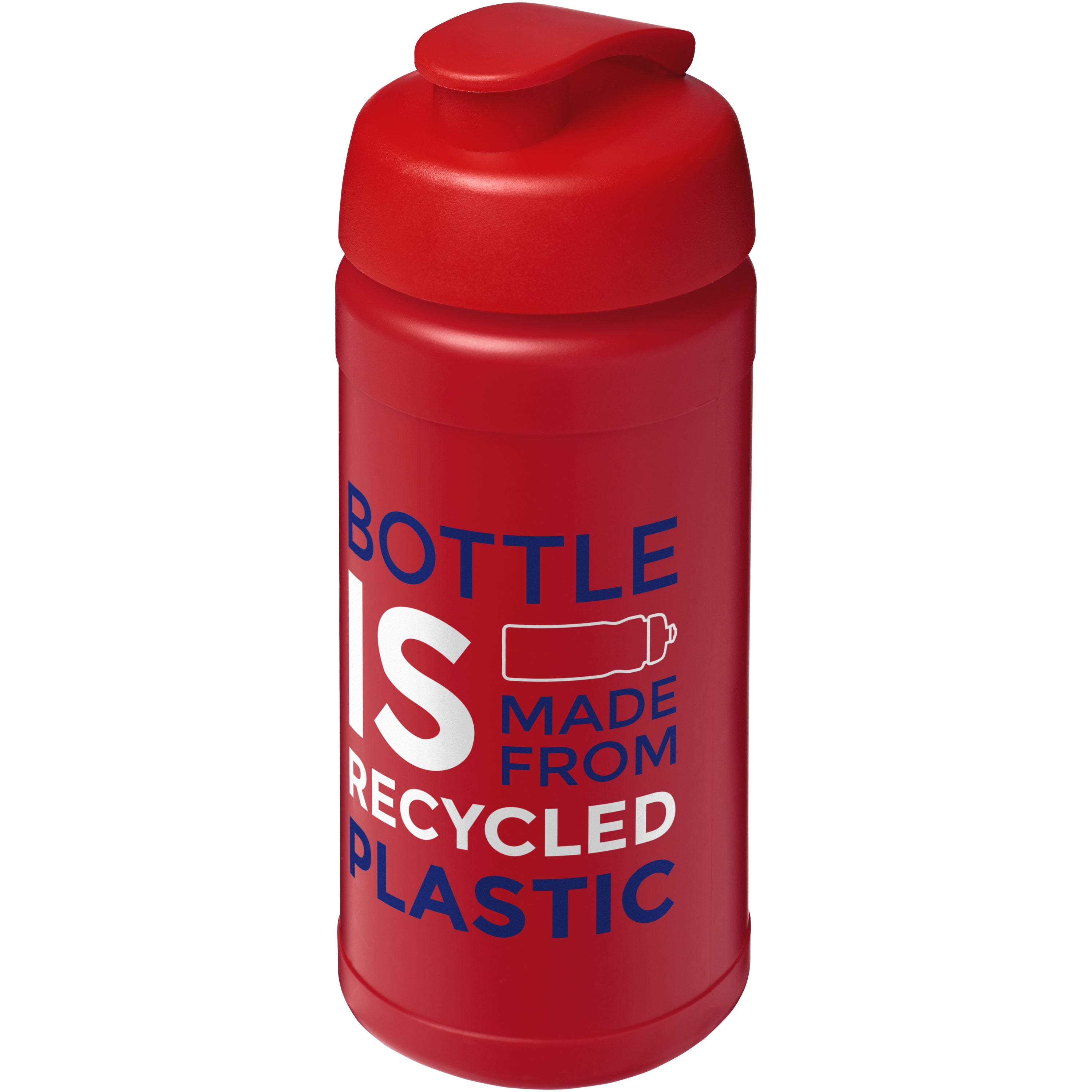 Recycled Plastic Flip Lid Sports Water Bottle