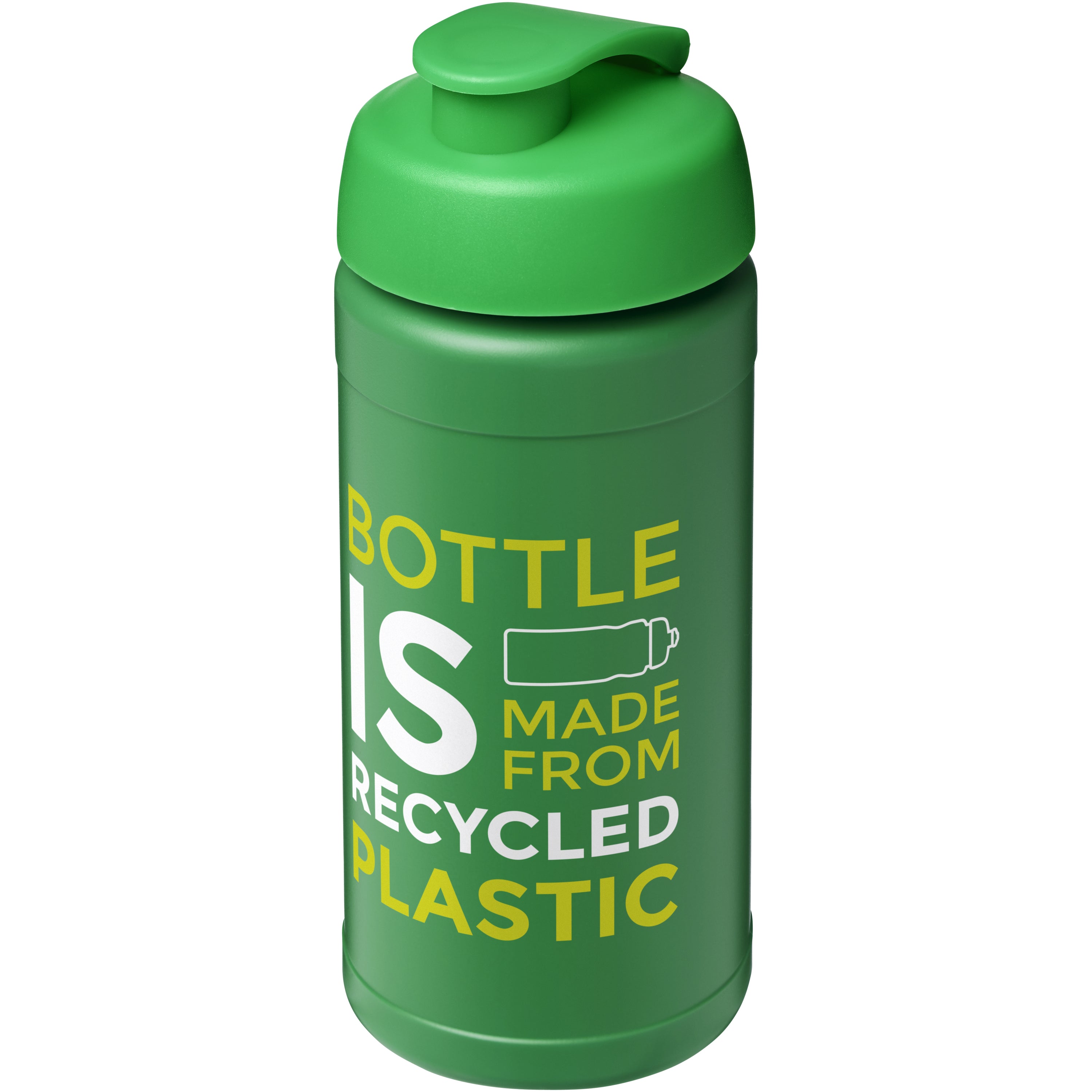 Recycled Plastic Flip Lid Sports Water Bottle