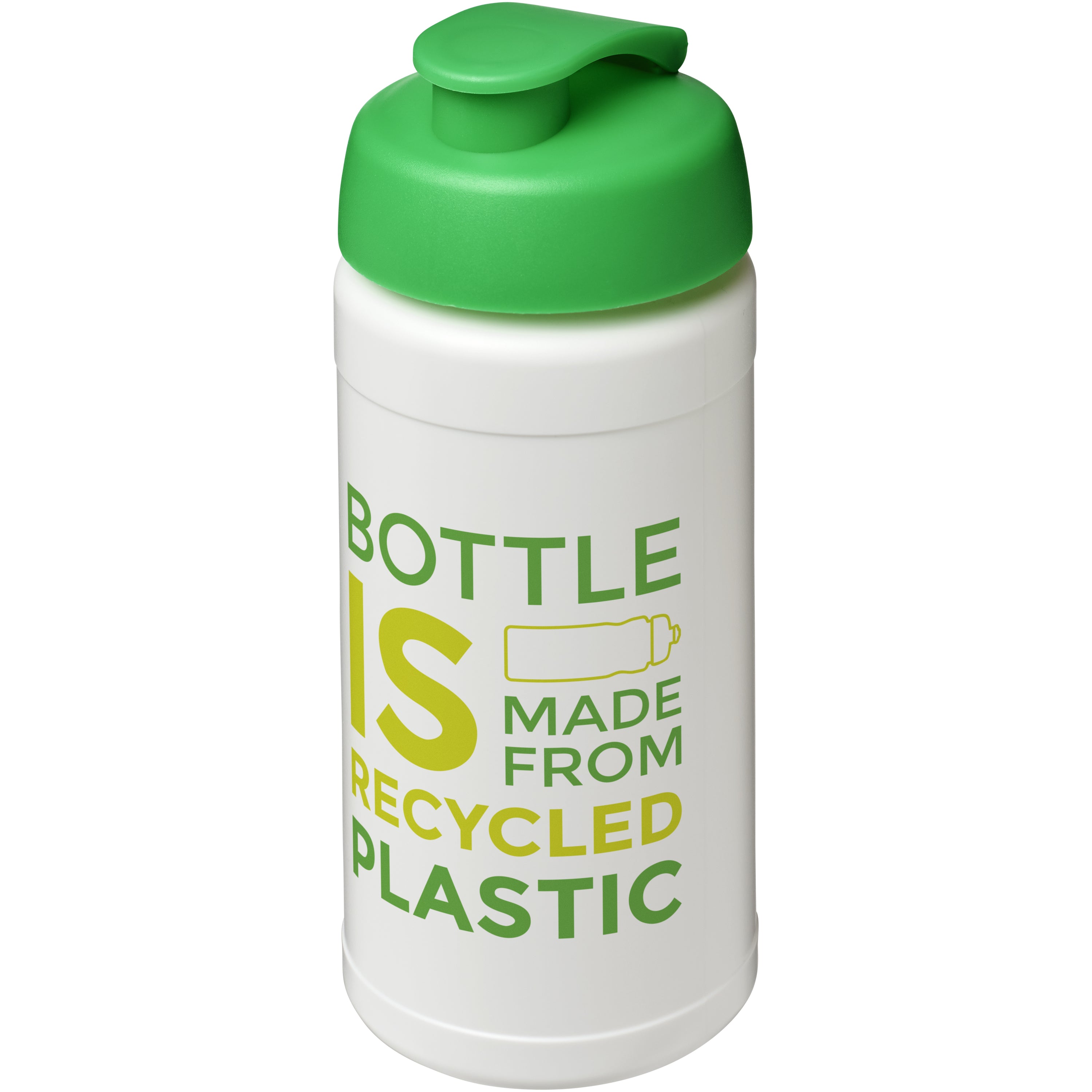 Recycled Plastic Flip Lid Sports Water Bottle