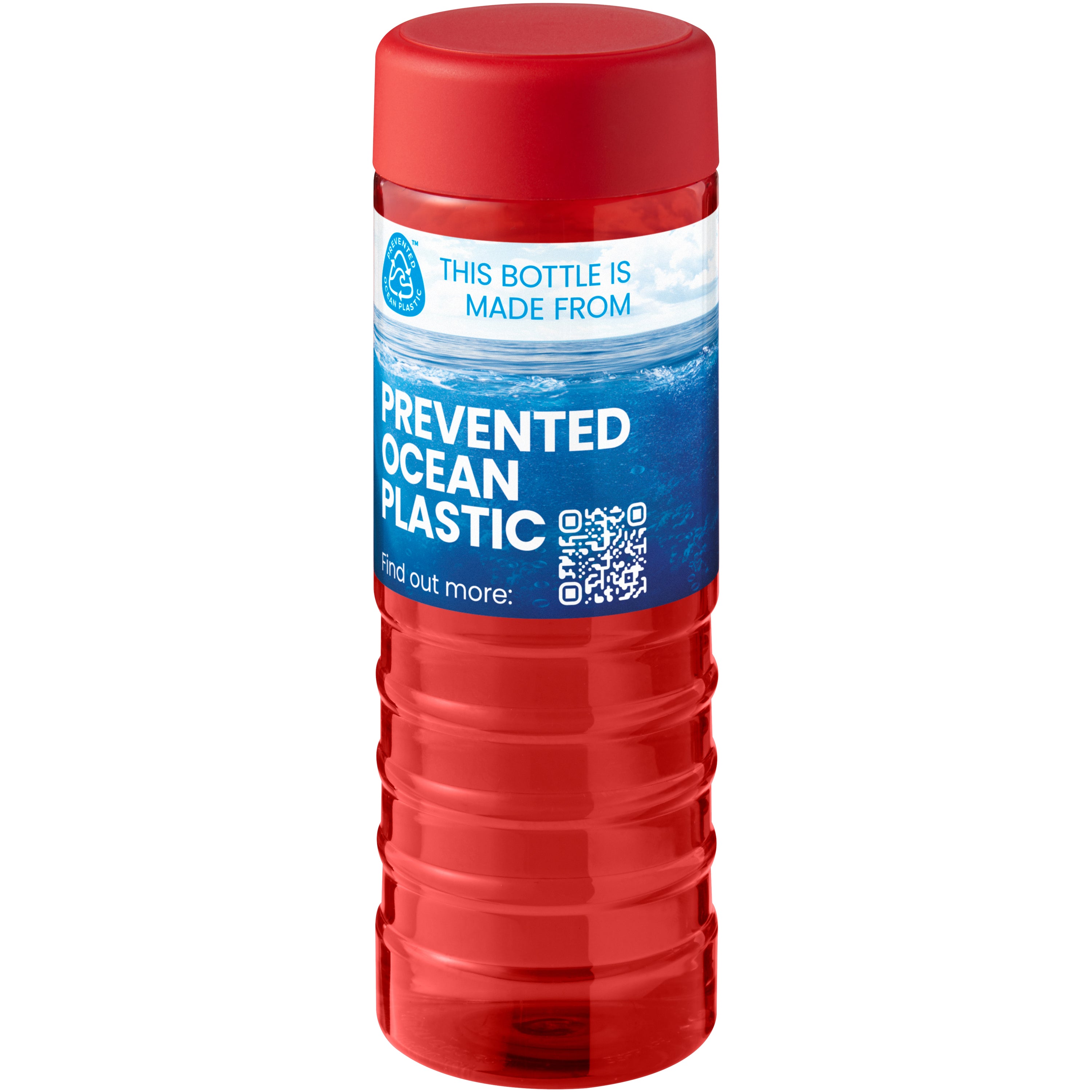 750ml Recycled Plastic Screw Cap Water Bottle