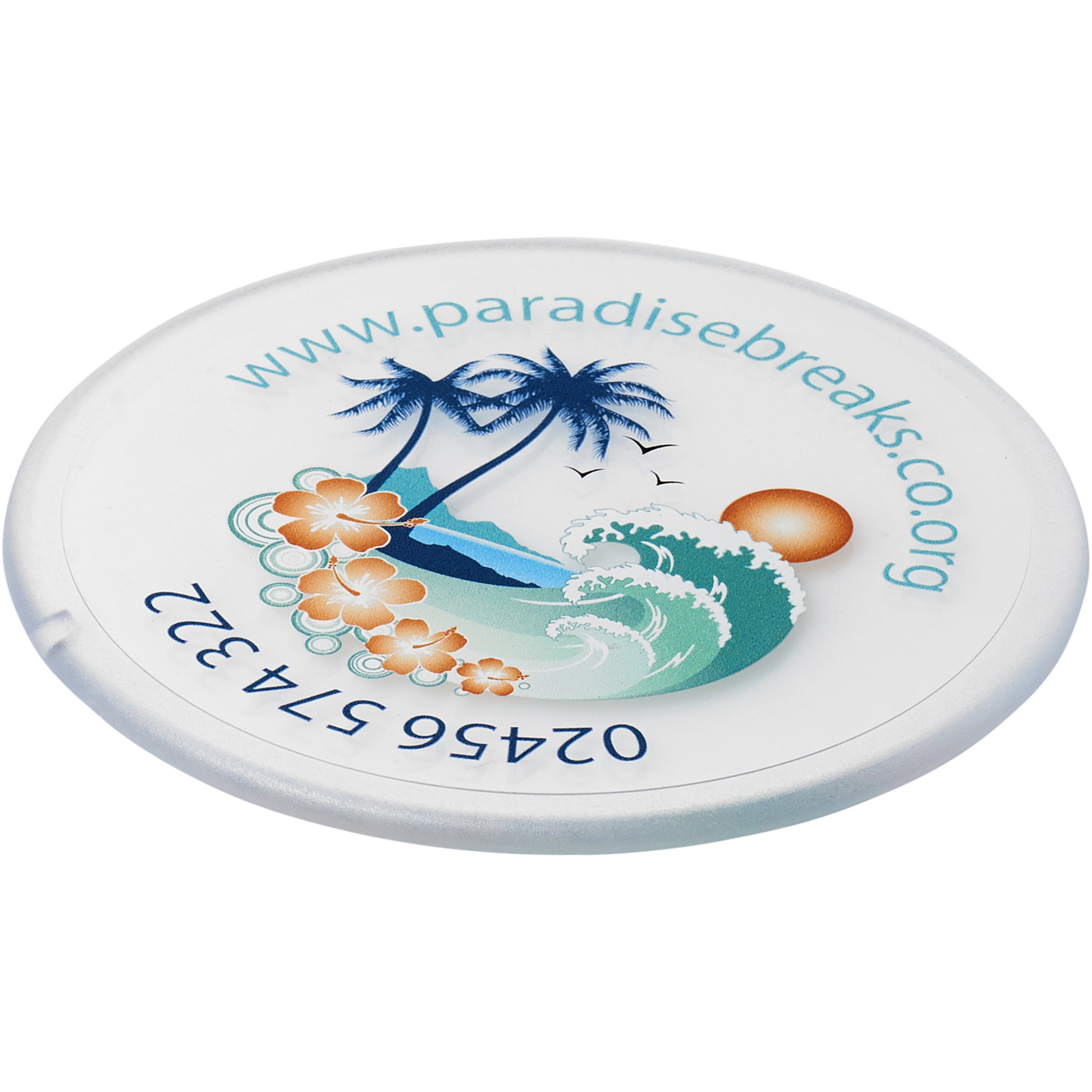Renzo Round Solid Plastic Coaster