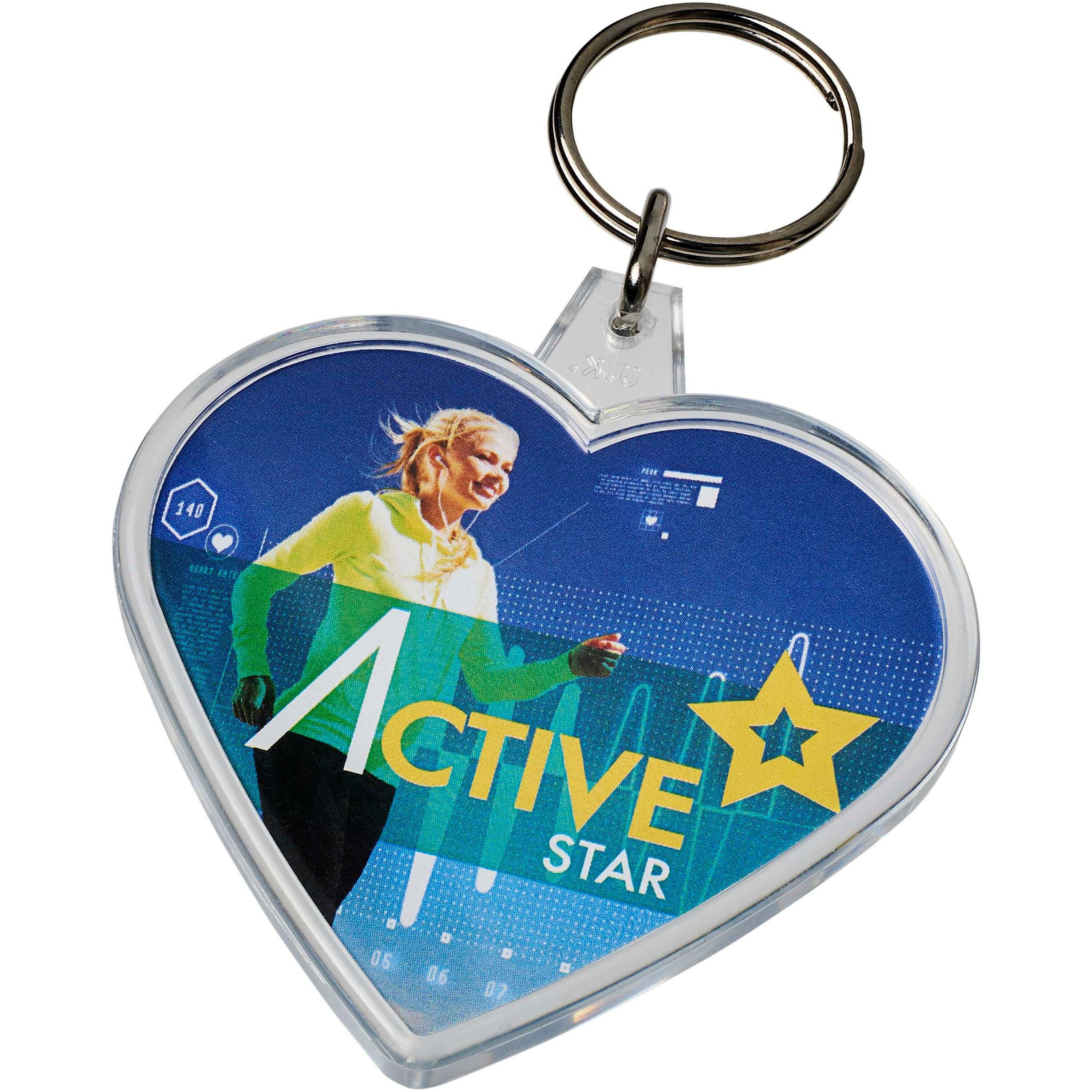Combo Heart Shaped Keyring