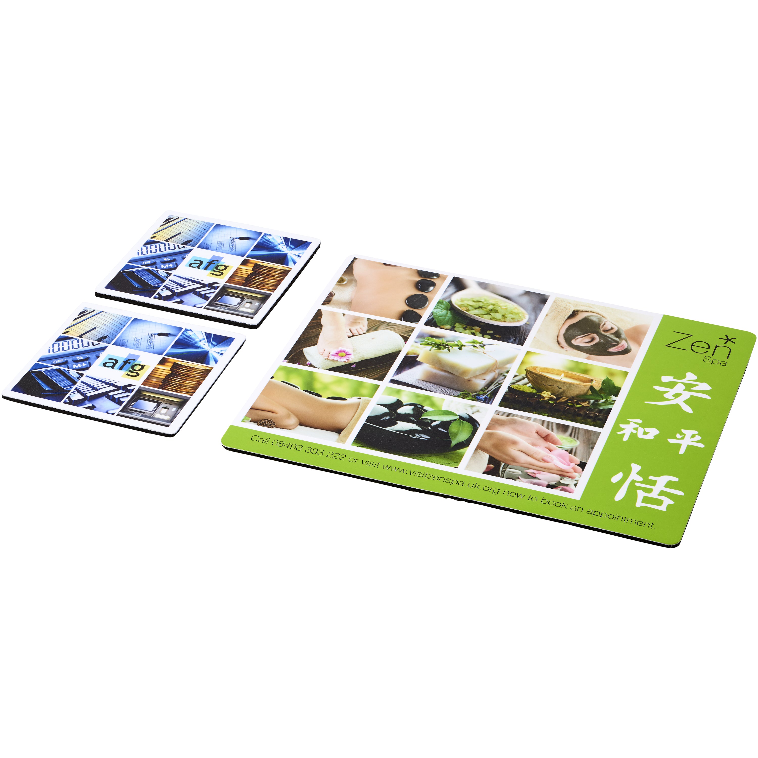 Q-Mat Mouse Mat and Twin Coaster Set