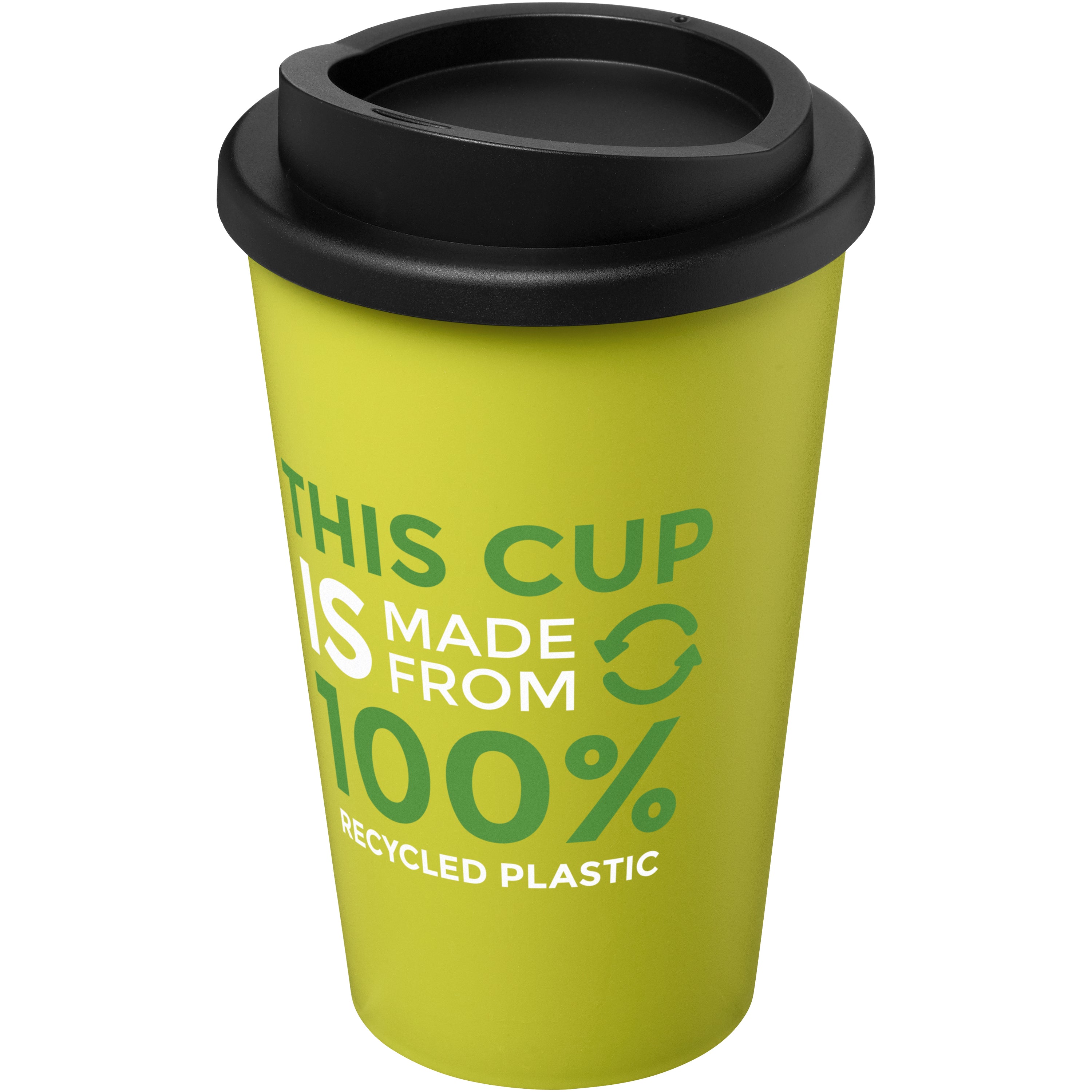 Recycled Double Walled Black Lid Tumbler