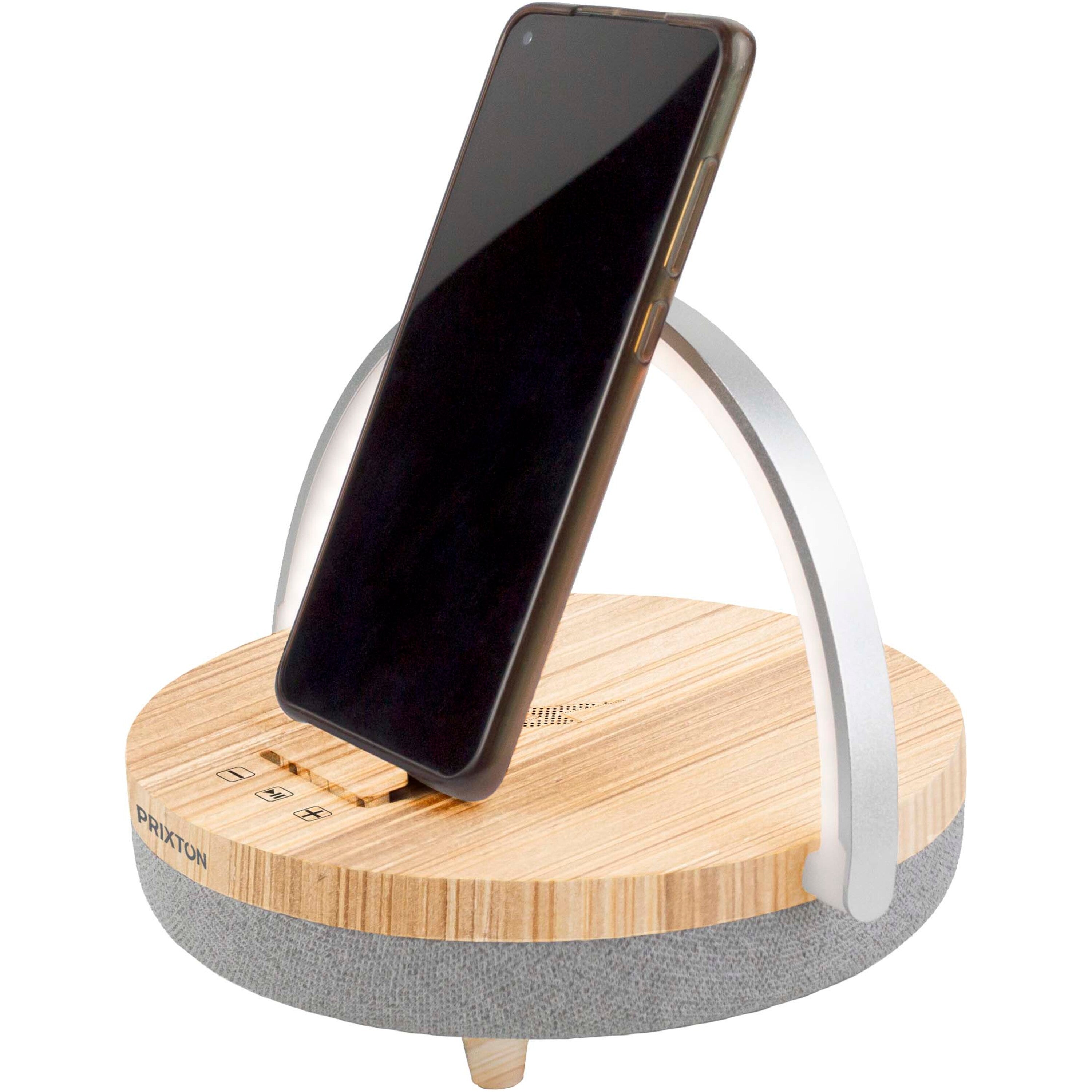 4-in-1 Wireless Speaker with LED light and Wireless Charger