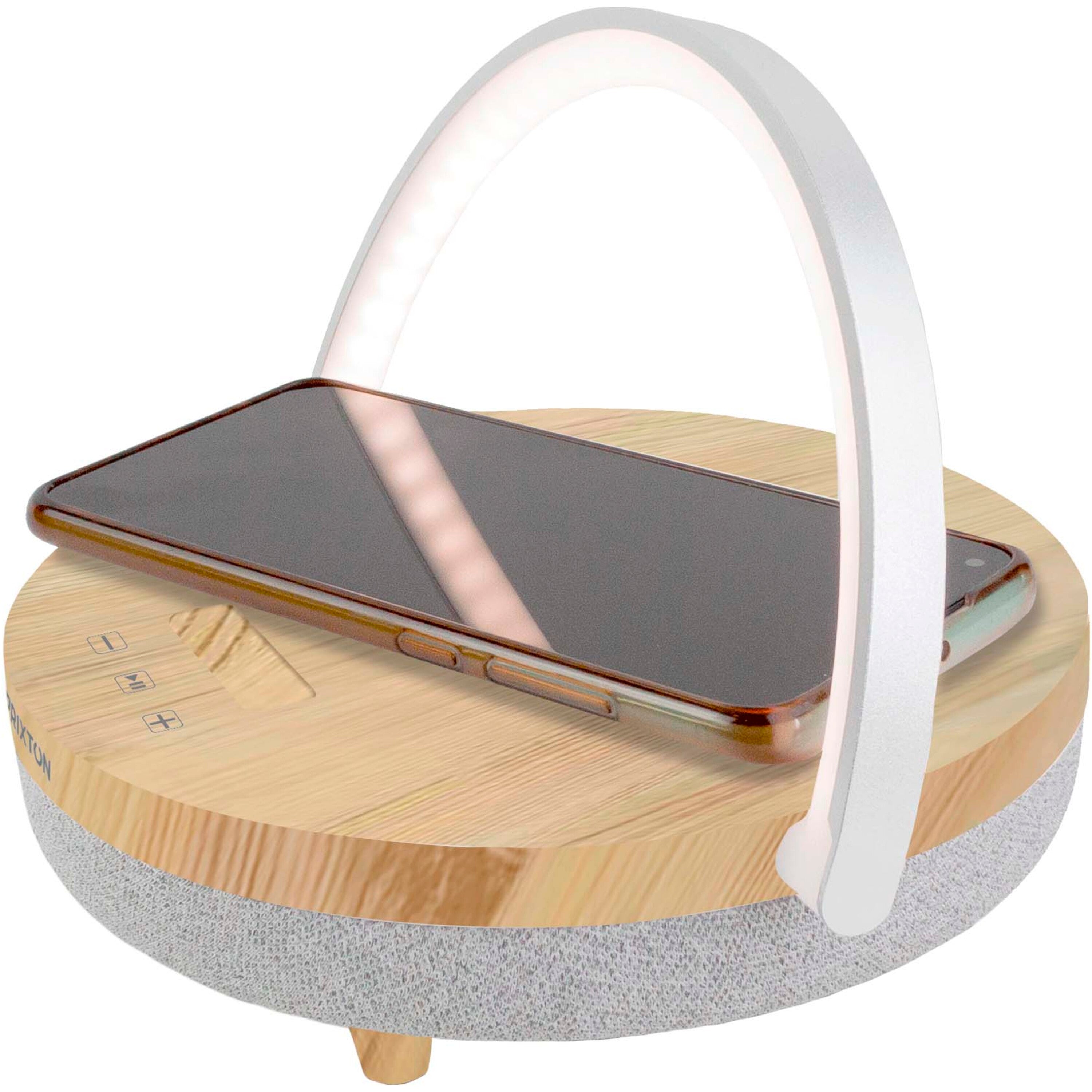 4-in-1 Wireless Speaker with LED light and Wireless Charger