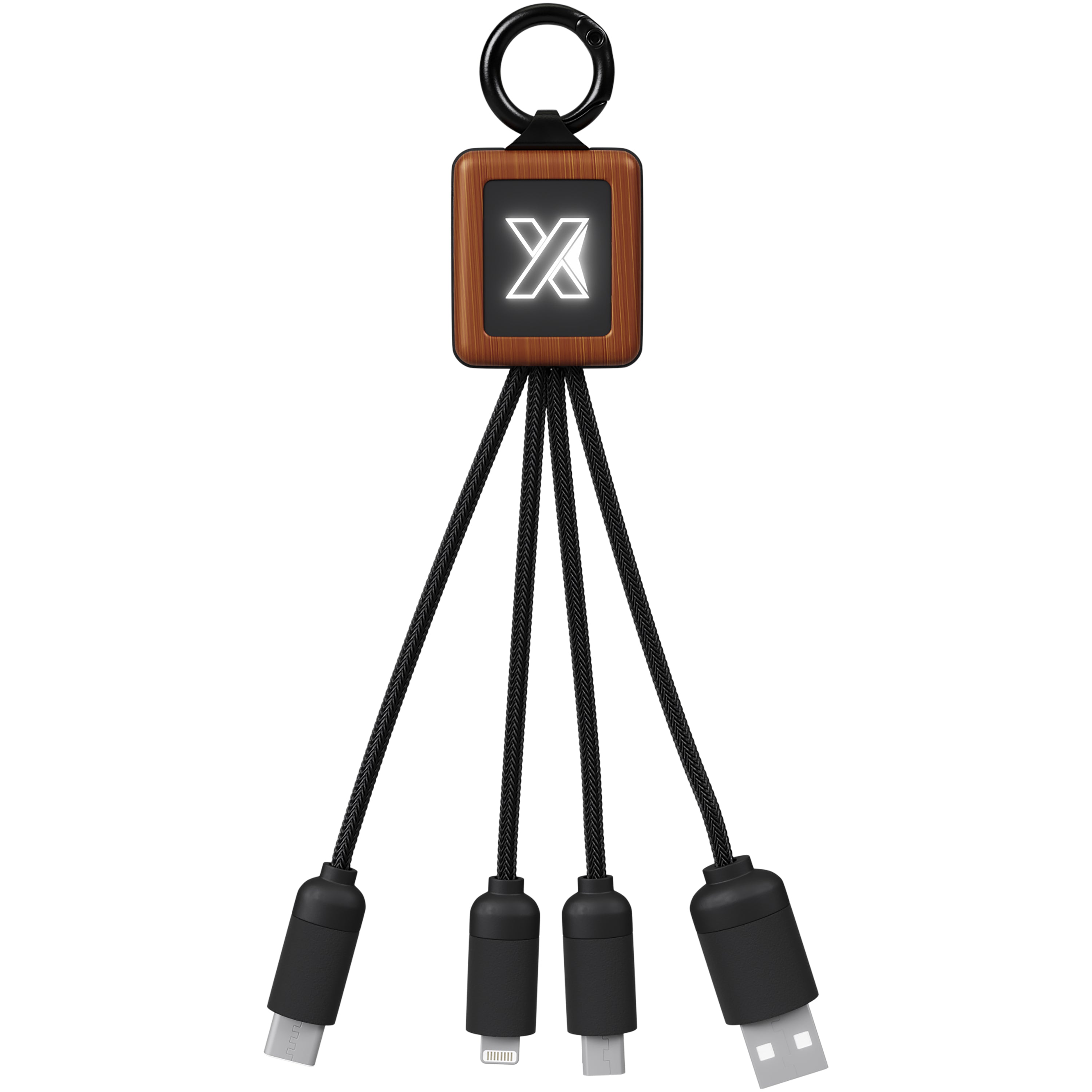 SCX 3-in-1 Wooden Charging Cable