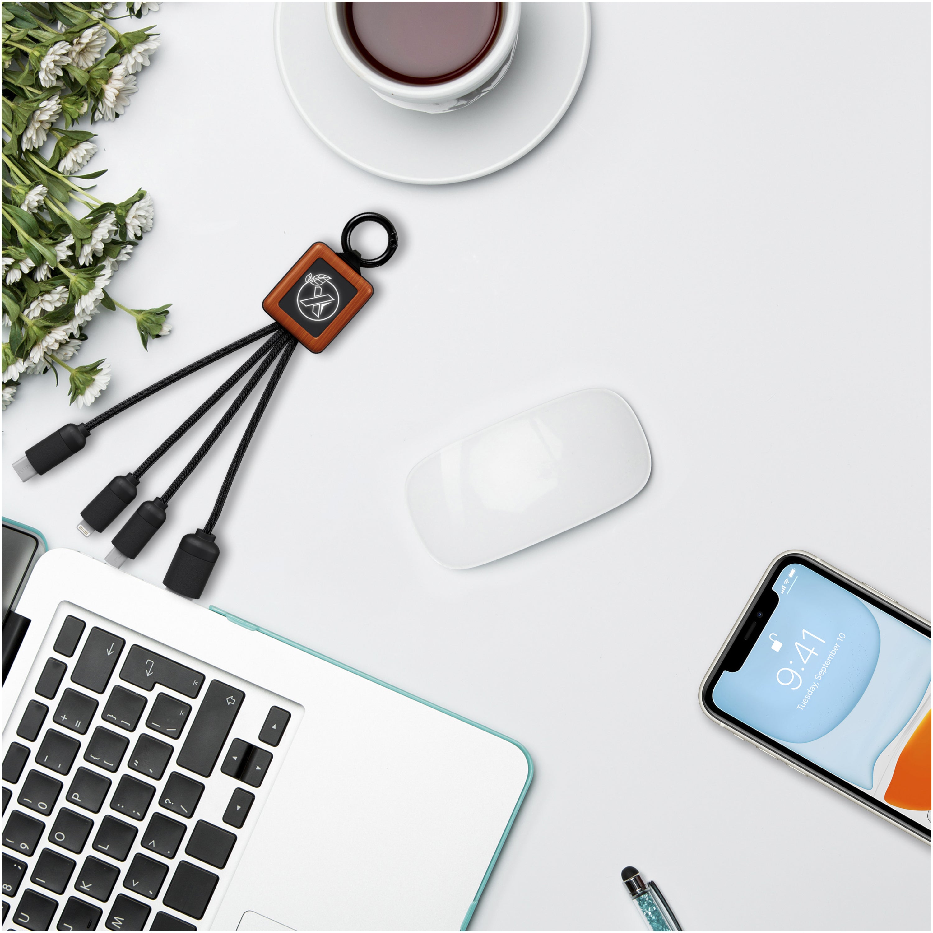 SCX 3-in-1 Wooden Charging Cable