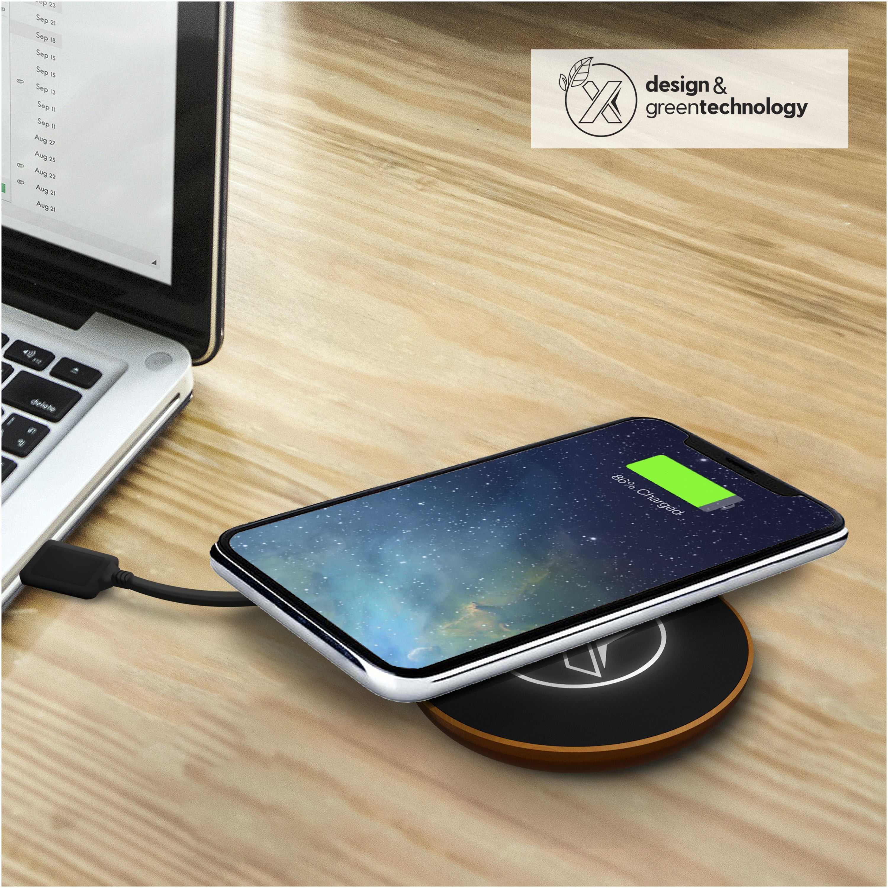 SCX Wooden Wireless Charging Station