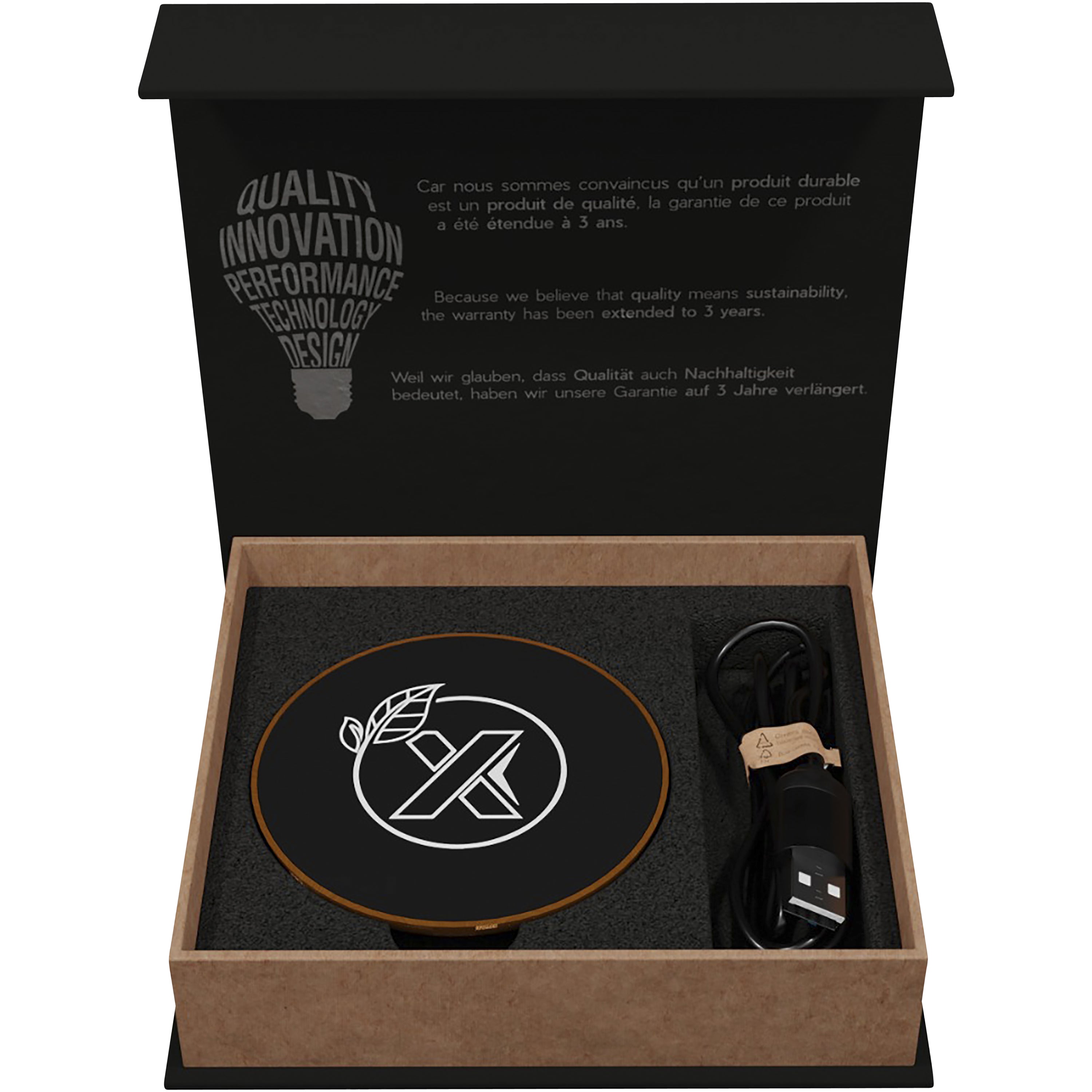 SCX Wooden Wireless Charging Station