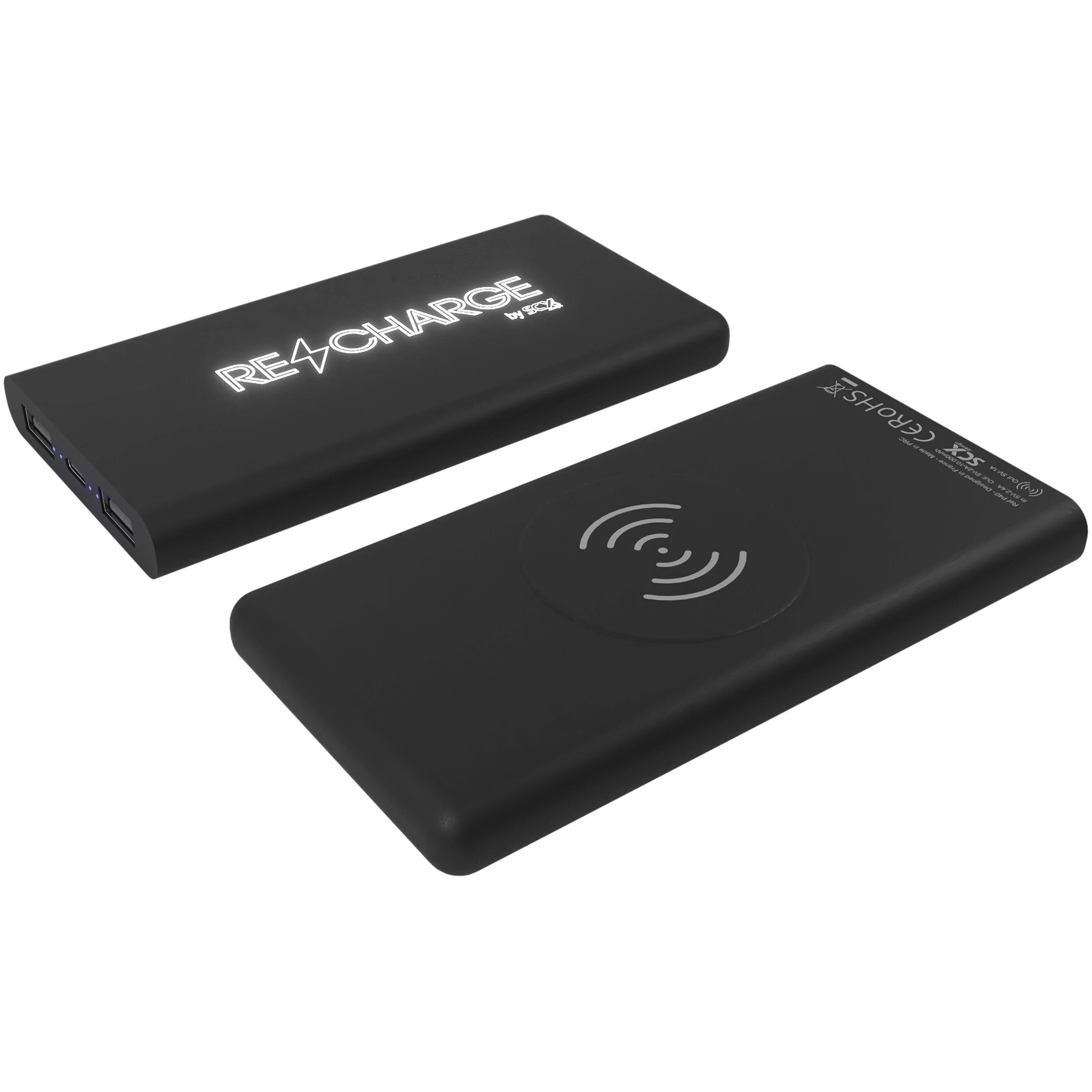 SCX Design Light-Up Wireless Rubber Powerbank
