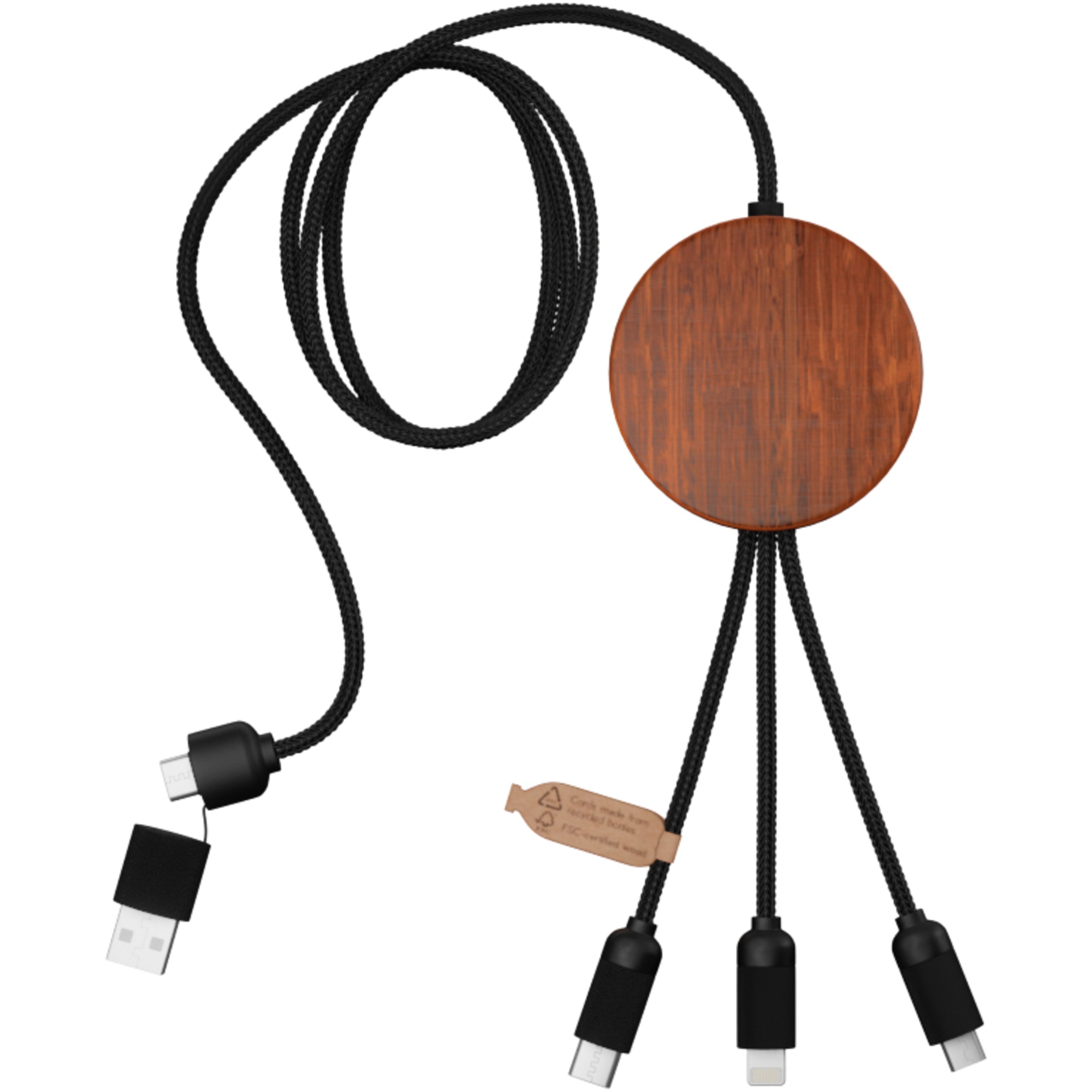 Recycled Plastic Light Up Charging Cable and Pad