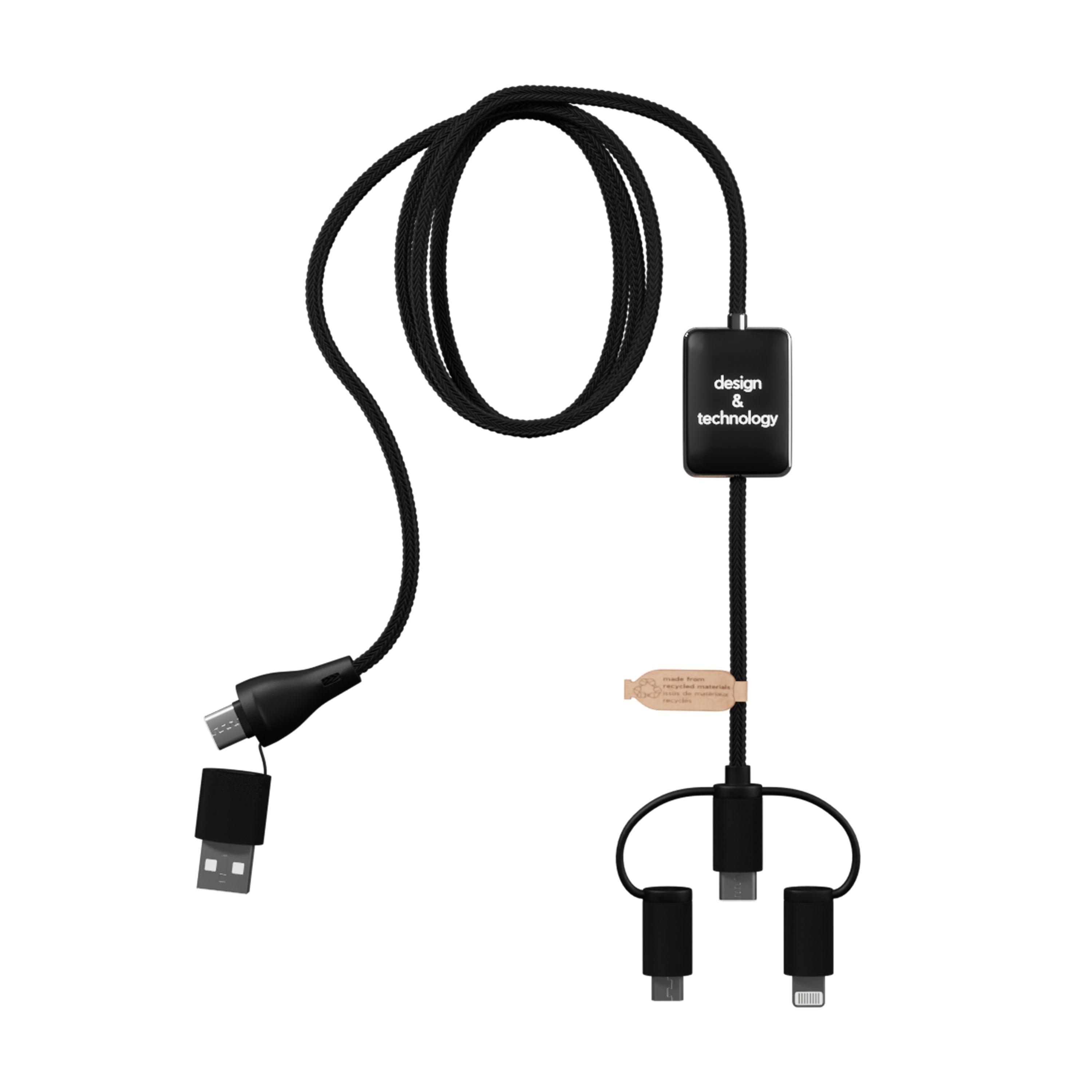 SCX Design CarPlay 5-in-1 Rubber Charging Cable