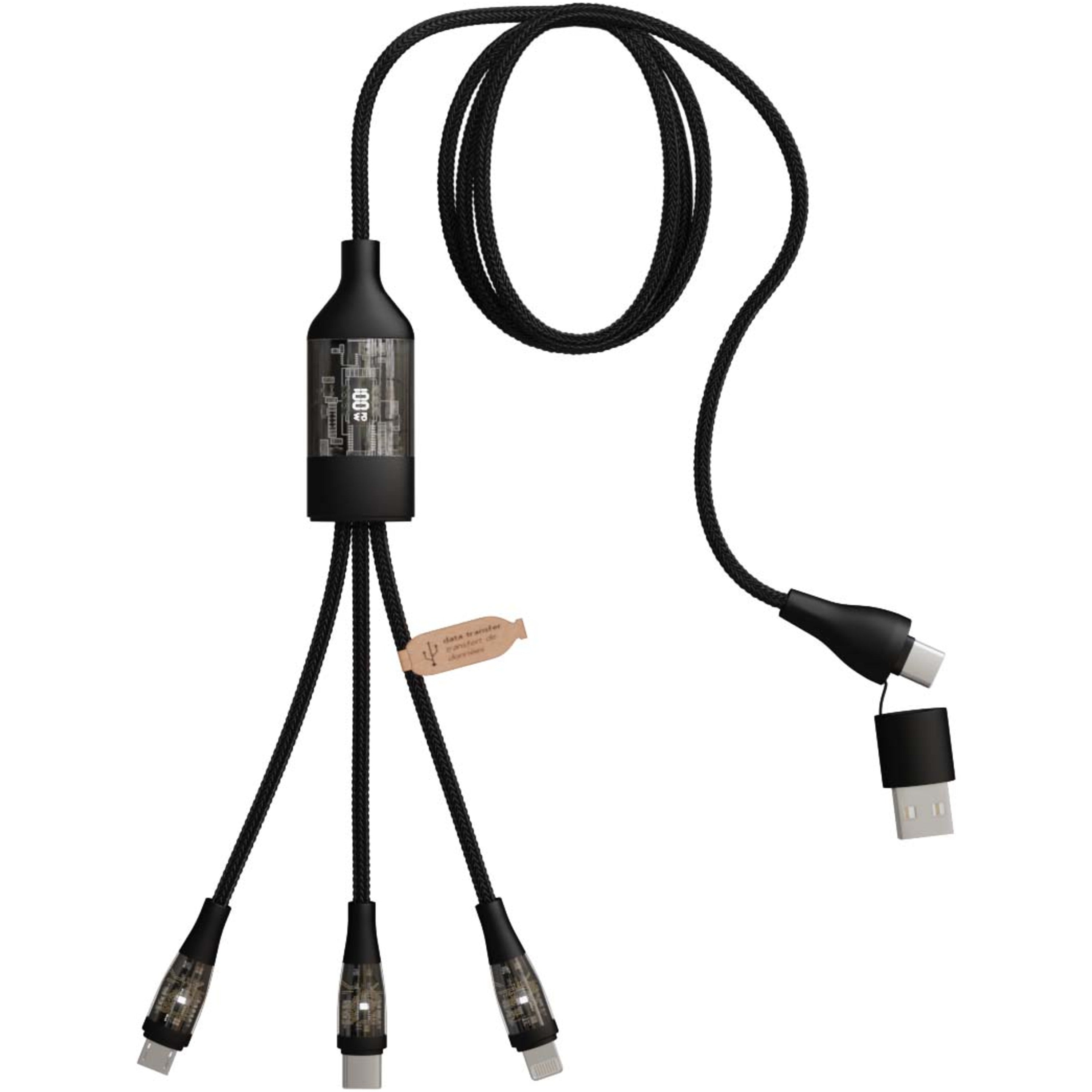 SCX 5-in-1 Fast Charging Cable with Digital Display