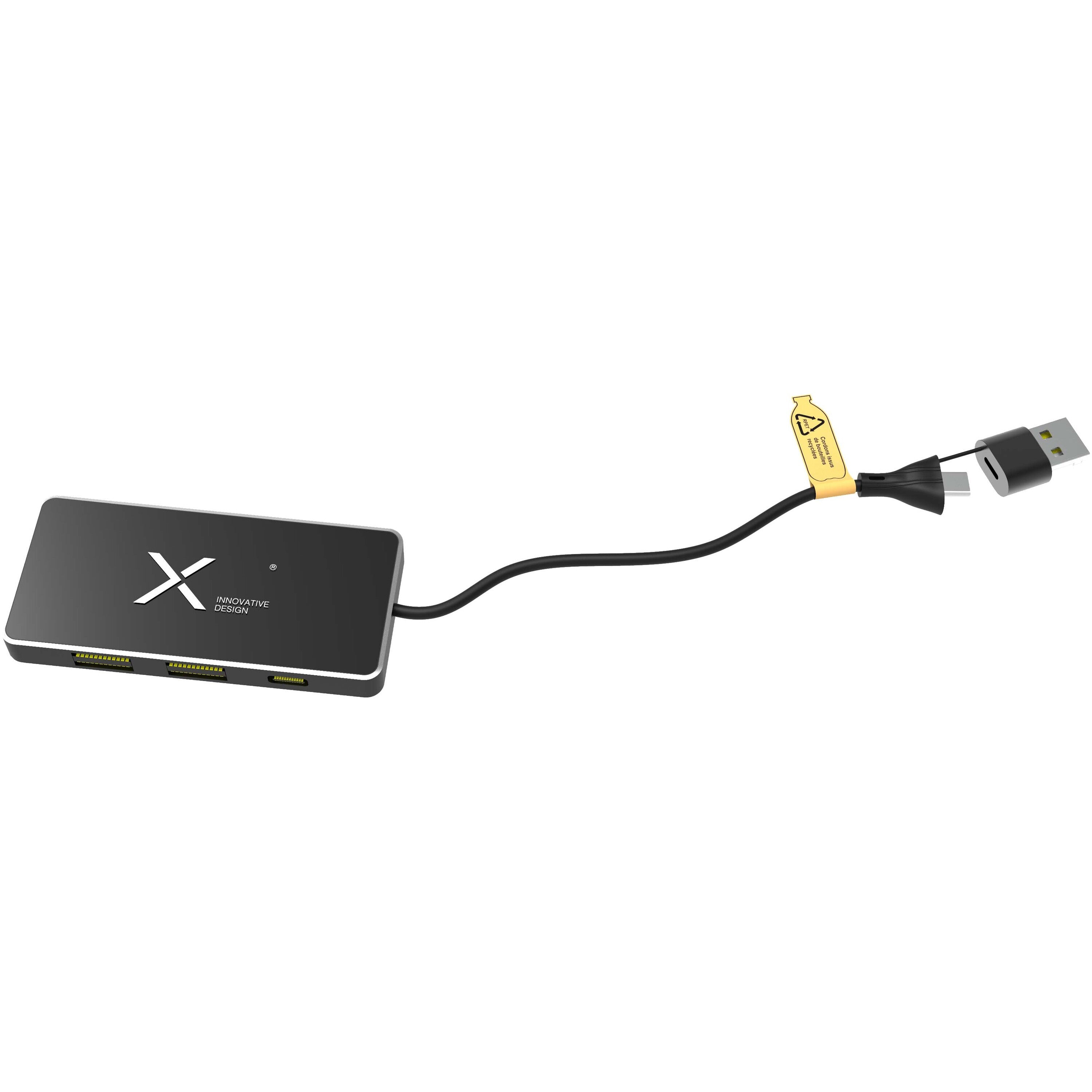 8-in-1 USB Hub with Dual Input and 6-Ports