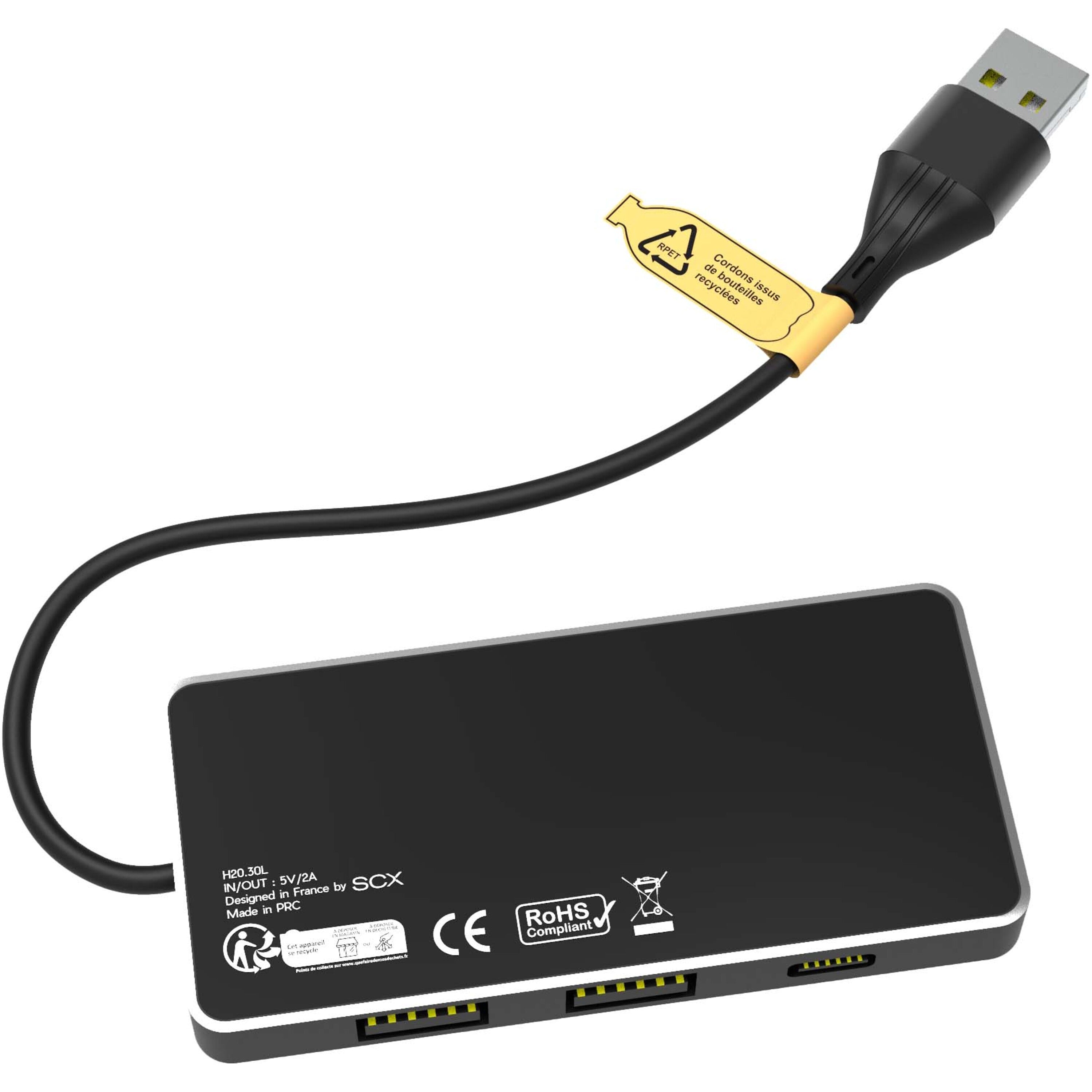 8-in-1 USB Hub with Dual Input and 6-Ports