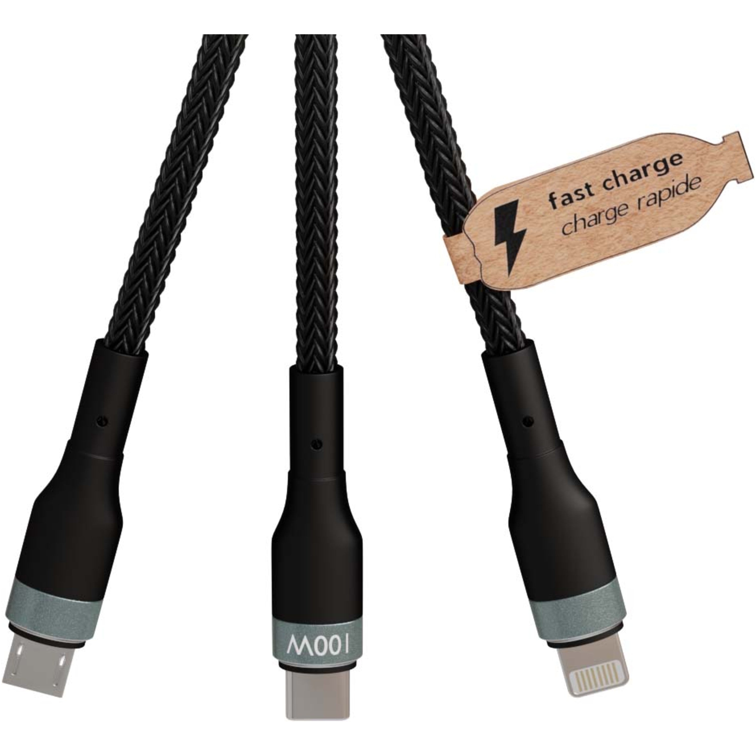 5-in-1 Recycled Plastic Ultra Fast Charging Cable