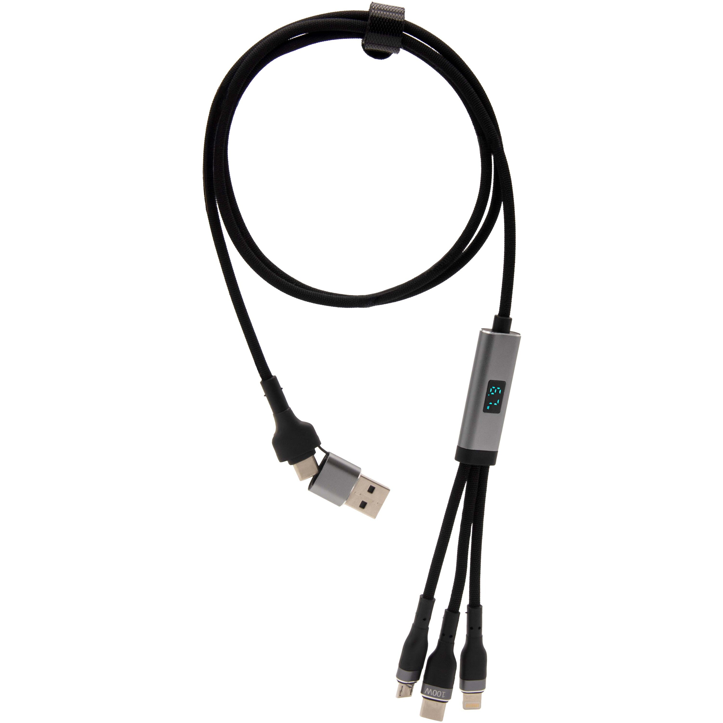 5-in-1 Recycled Plastic Ultra Fast Charging Cable
