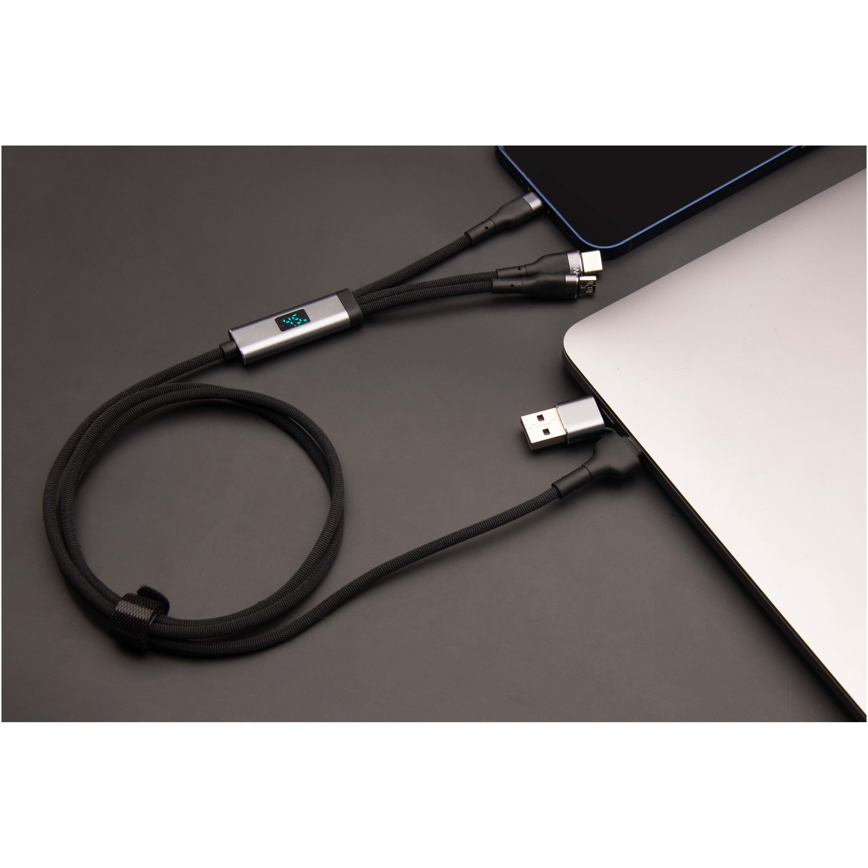 5-in-1 Recycled Plastic Ultra Fast Charging Cable