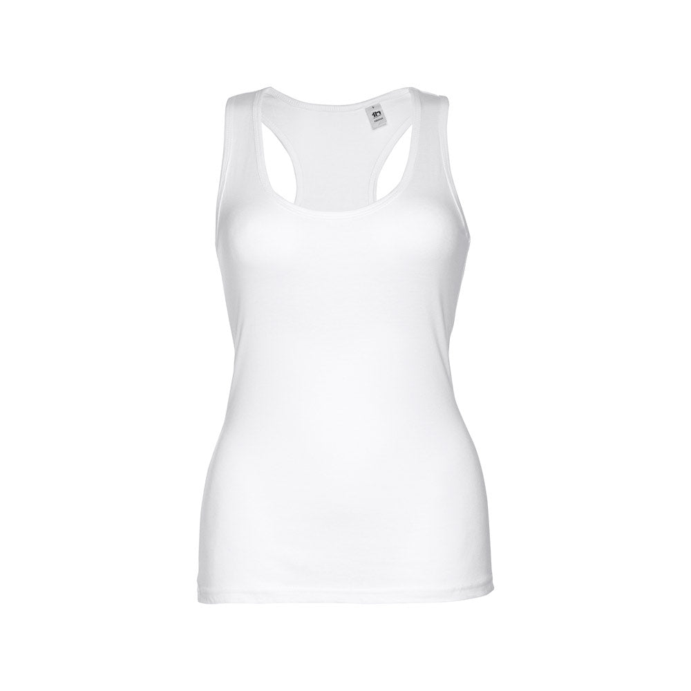 Thc Tirana Wh. Women's Sleeveless Cotton T-Shirt. White