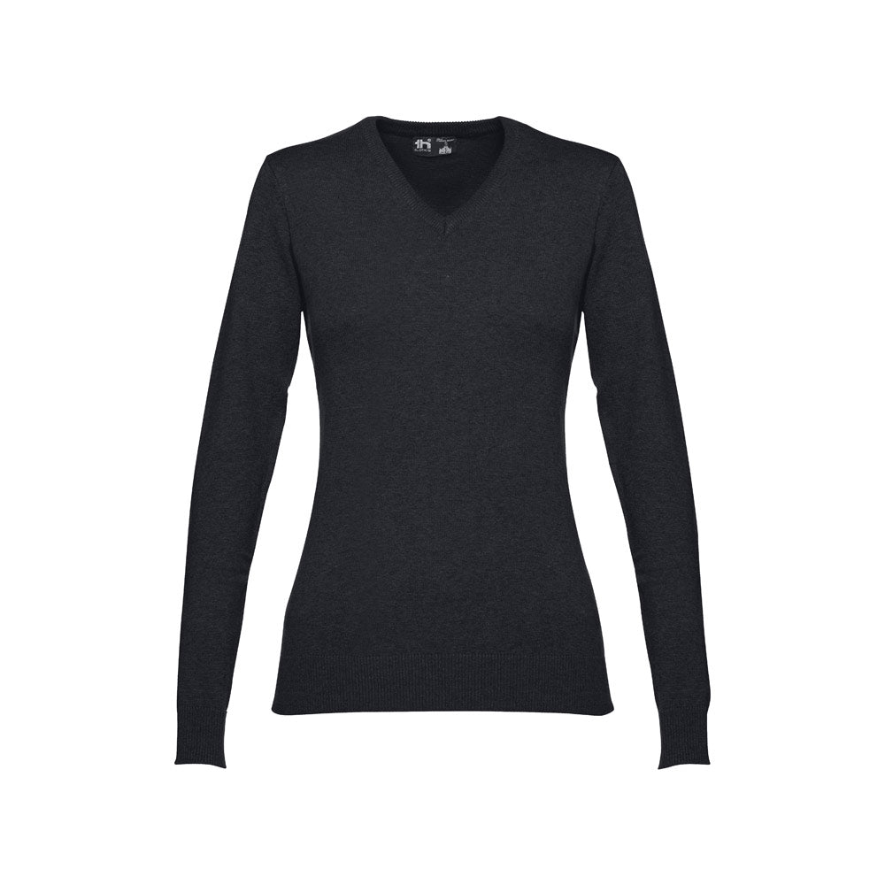 Thc Milan Women. V-Neck Pullover For Women In Cotton And Polyamide