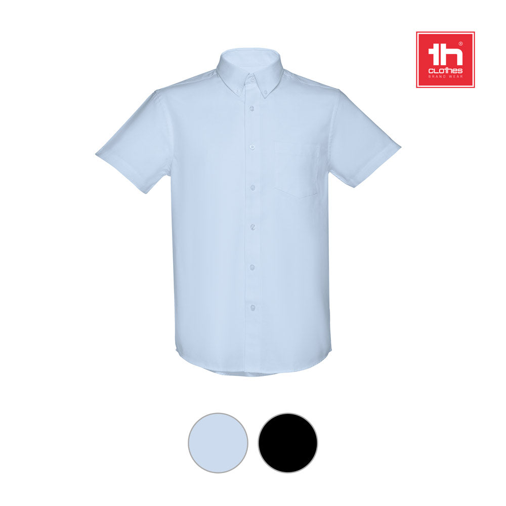 Thc London. Men's Short-Sleeved Oxford Shirt