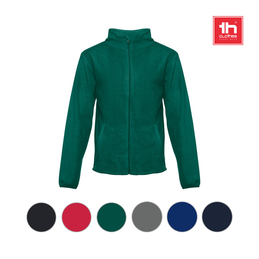 Thc Helsinki. Men's Polar Fleece Jacket With Elasticated Cuffs