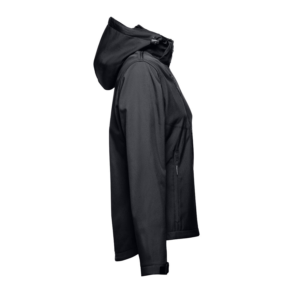 Thc Zagreb Women. Women's Softshell Jacket With Detachable Hood And Rounded Back Hem
