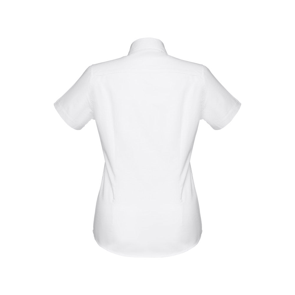 Thc London Women Wh. Women's Short-Sleeved Oxford Shirt. White
