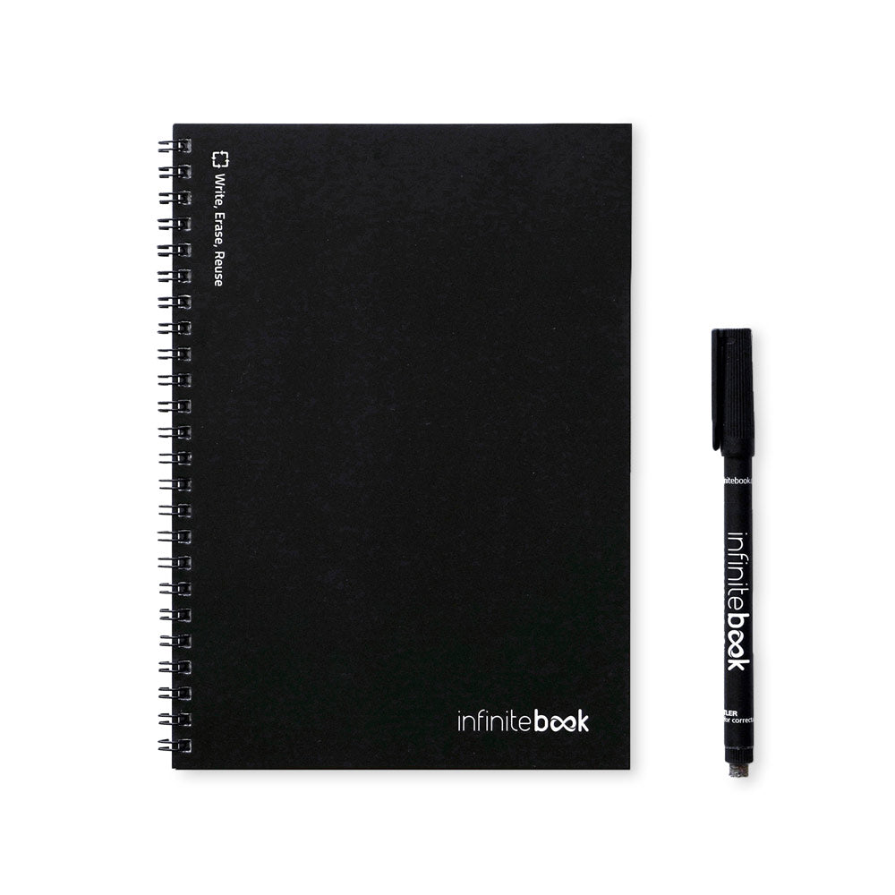 Infinitebook Plain A5. A5 Infinitebook With Flexible Cover And 15 Plain Whiteboard Pages