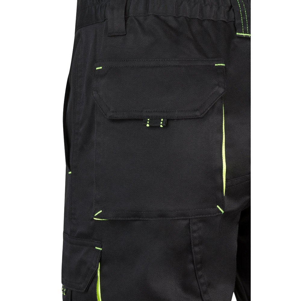 Vl Hemera. Two-Tone, Multi-Pocket Stretch Bermuda Shorts (240G/M²), In Cotton (46%), Eme (38%) And Polyester (16%)