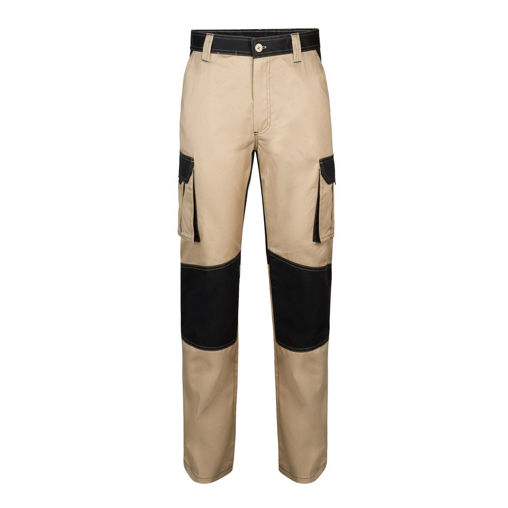 Vl Njord. Two-Tone Multi-Pocket Twill Trousers (240 G/M²), In Cotton (35%) And Polyester (65%)