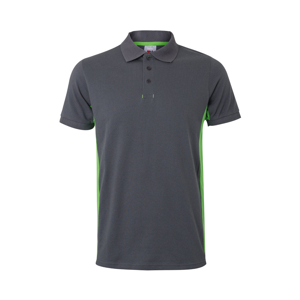 Vl Supay. Two-Tone Piqué Polo Shirt (180G/M²), Short Sleeve, In Cotton (60%) And Polyester (40%)