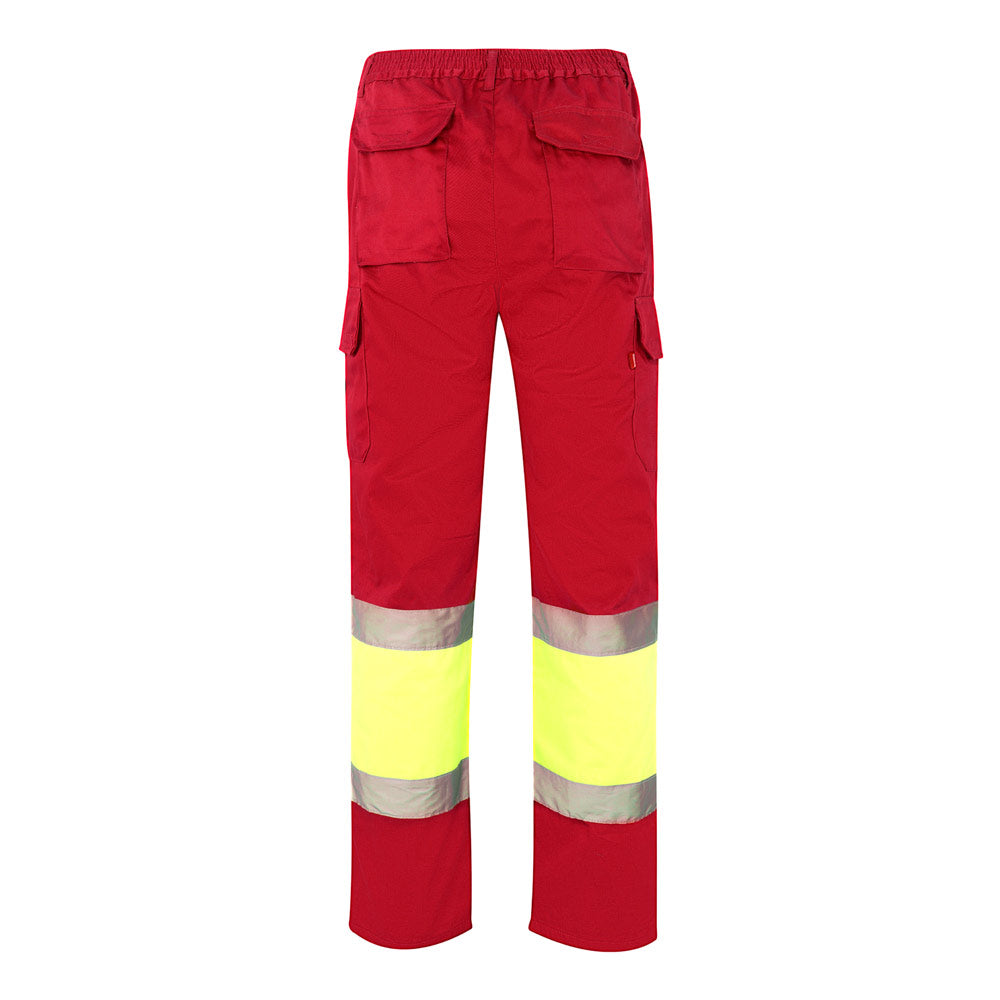 Vl Athena. Two-Tone Twill Trousers (210G/M²), Lined, Multi-Pocket, In Cotton (20%) And Polyester (80%)