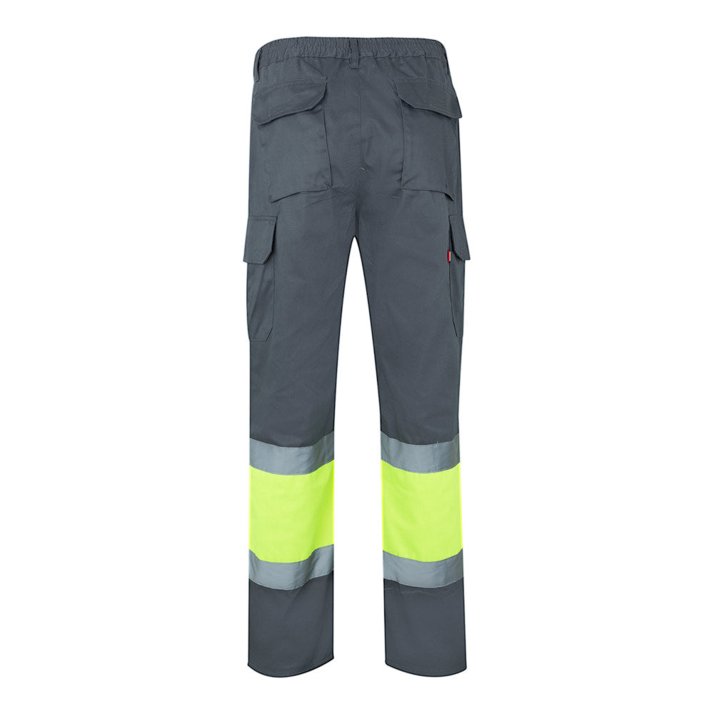 Vl Poseidon. Two-Tone Multi-Pocket Twill Trousers (210G/M²), In Cotton (20%) And Polyester (80%)