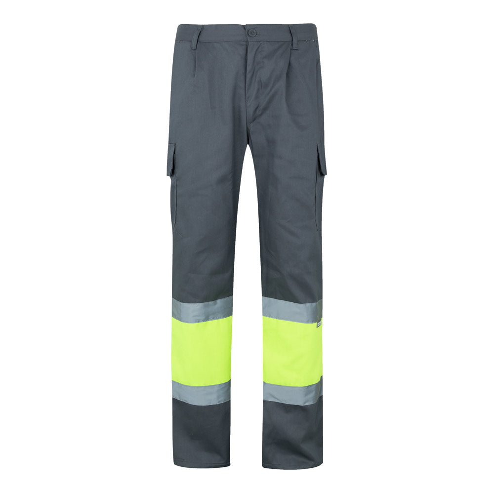 Vl Poseidon. Two-Tone Multi-Pocket Twill Trousers (210G/M²), In Cotton (20%) And Polyester (80%)