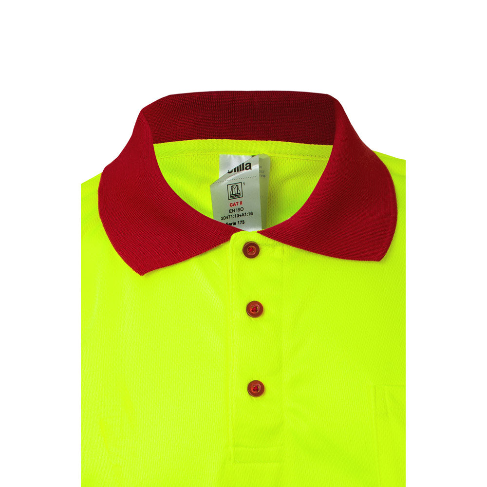 Vl Cupid Large. Two-Tone Bird-Eye Polo Shirt (160G/M²) With Short Sleeves, In Polyester (100%)