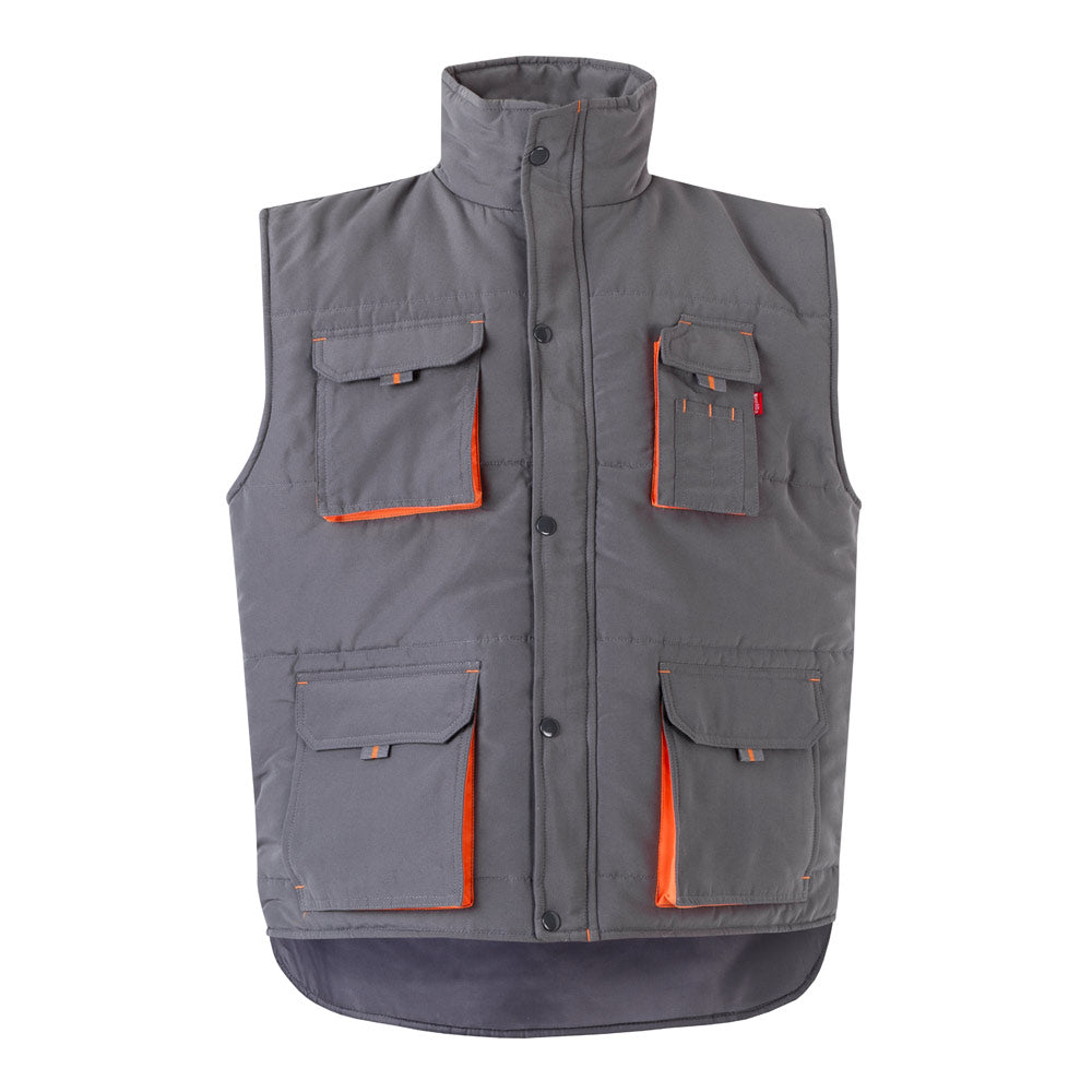 Vl Nergal. Padded Vest, Two-Tone, Multi-Pocket (120G/M²), In Polyester (100%)