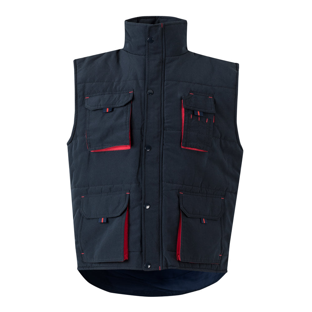 Vl Nergal. Padded Vest, Two-Tone, Multi-Pocket (120G/M²), In Polyester (100%)