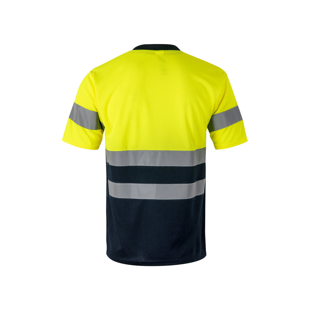 Vl Brahma. Two-Tone Bird-Eye Technical T-Shirt (140G/M²), In Polyester (100%)