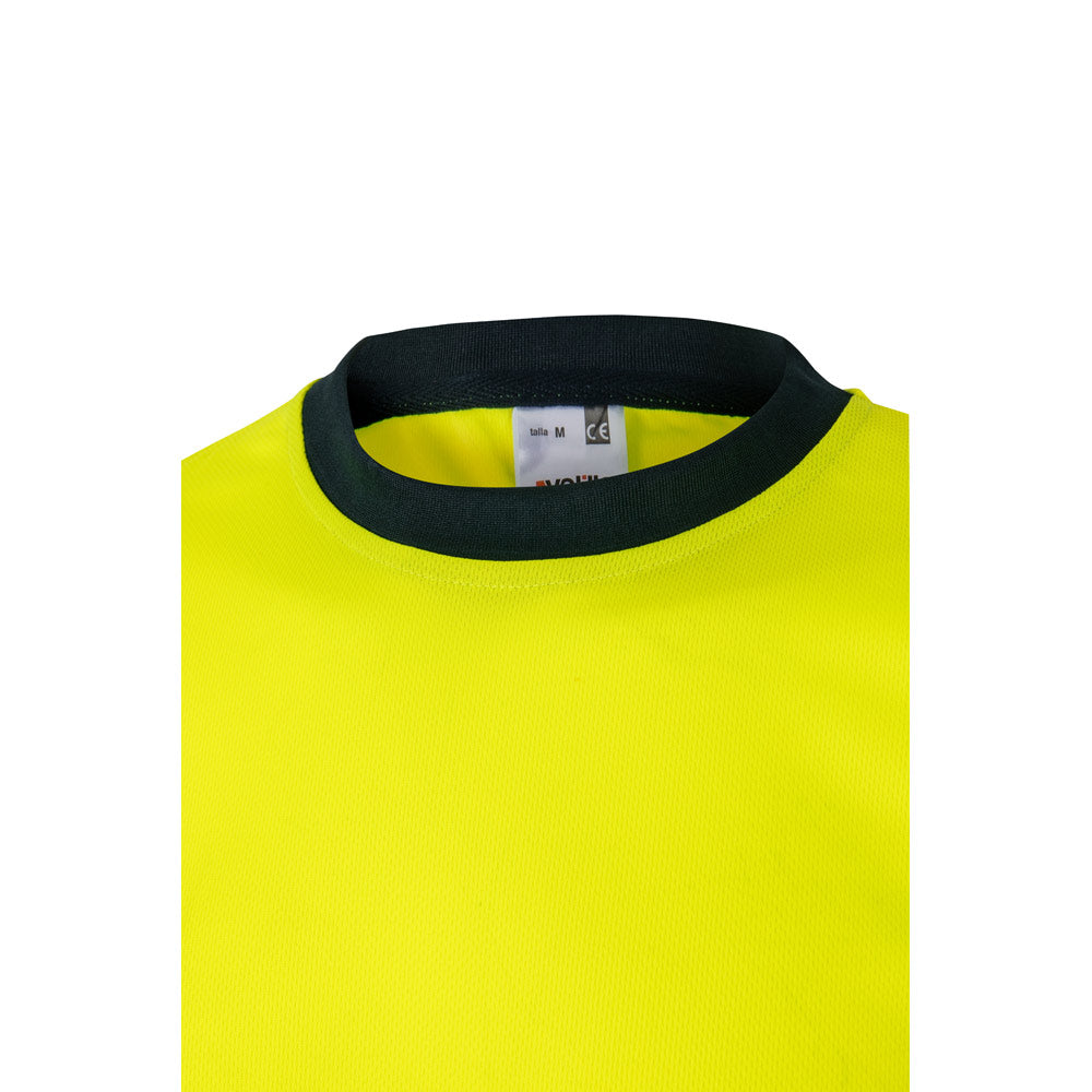 Vl Brahma. Two-Tone Bird-Eye Technical T-Shirt (140G/M²), In Polyester (100%)