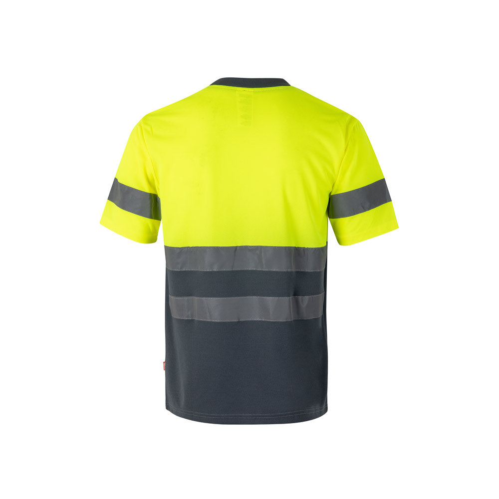 Vl Brahma. Two-Tone Bird-Eye Technical T-Shirt (140G/M²), In Polyester (100%)