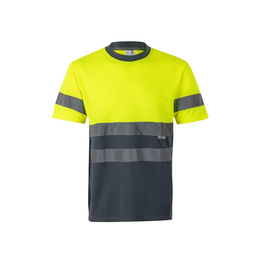 Vl Brahma. Two-Tone Bird-Eye Technical T-Shirt (140G/M²), In Polyester (100%)